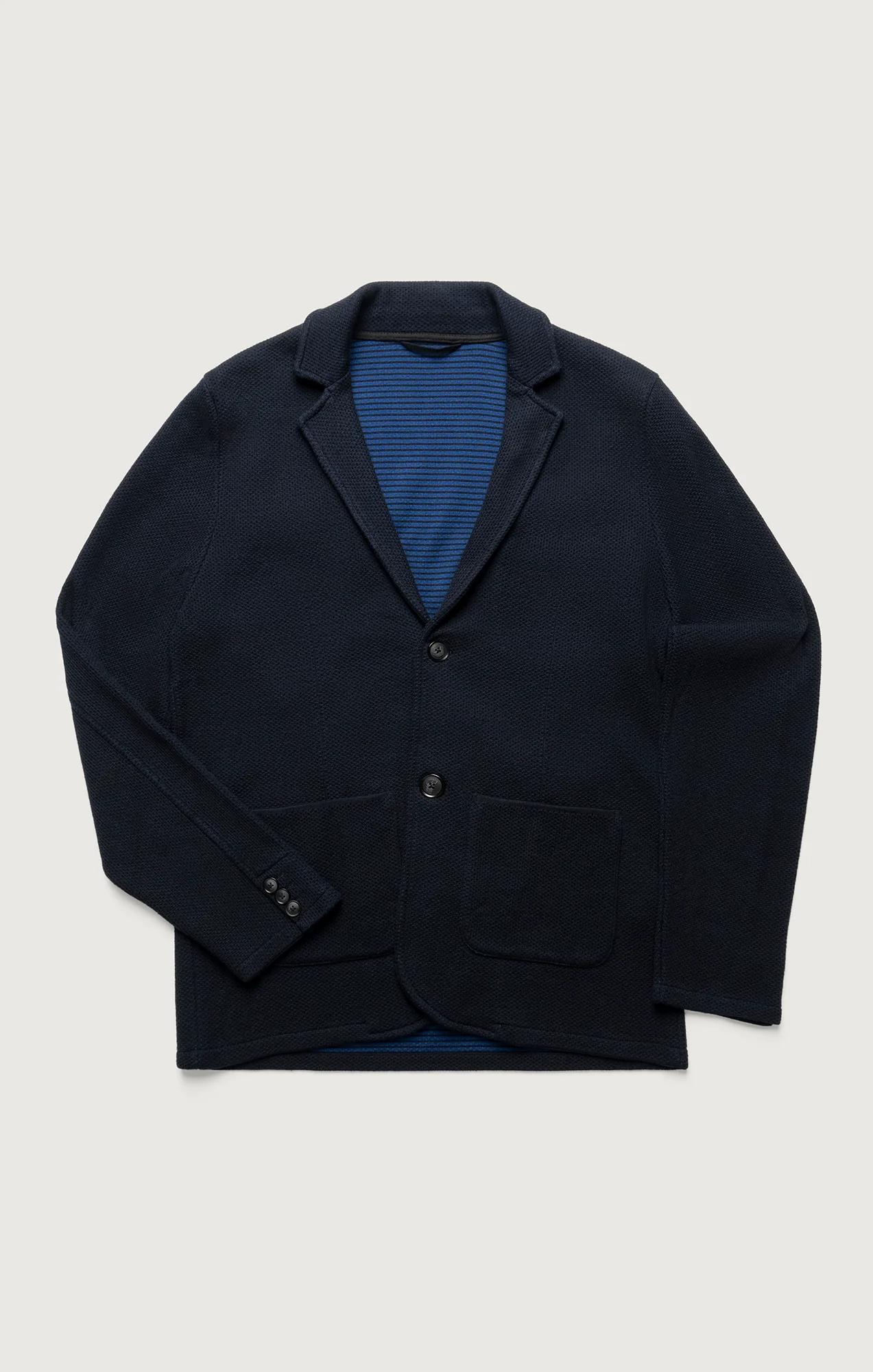 Double Face Blazer In Navy - Image 5