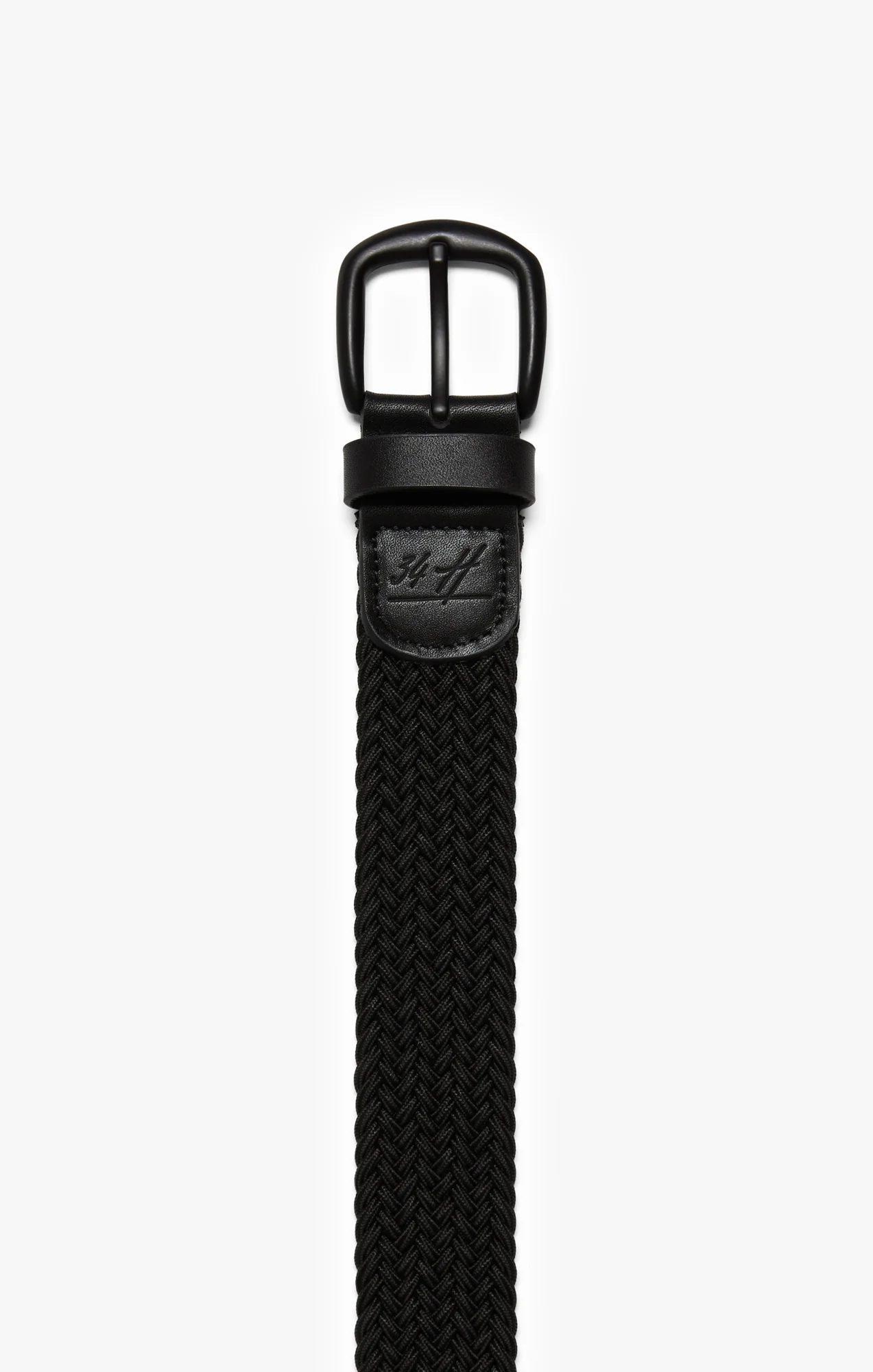 Woven Elastic Belt In Black - Image 2