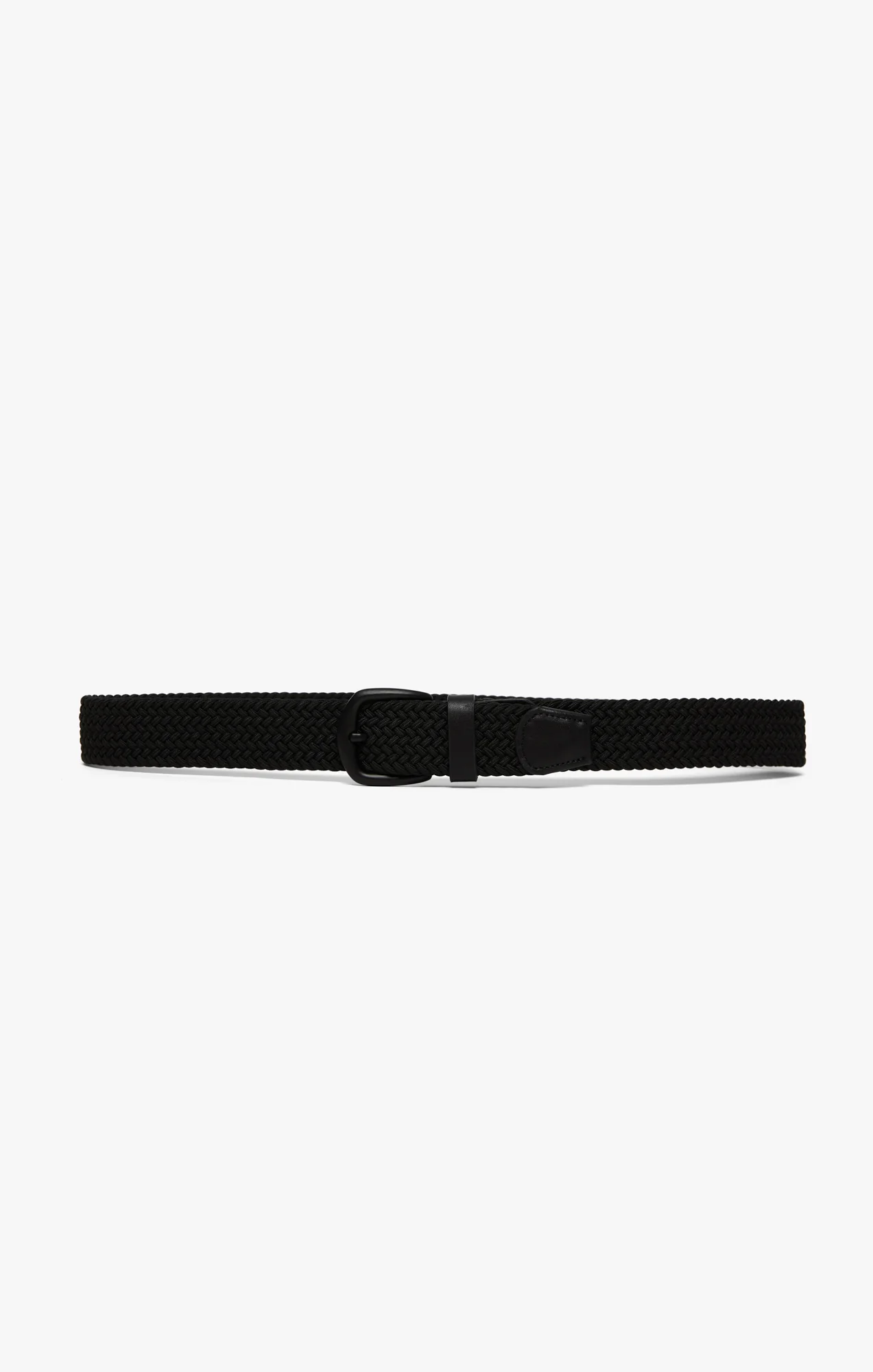 Woven Elastic Belt In Black - Image 4