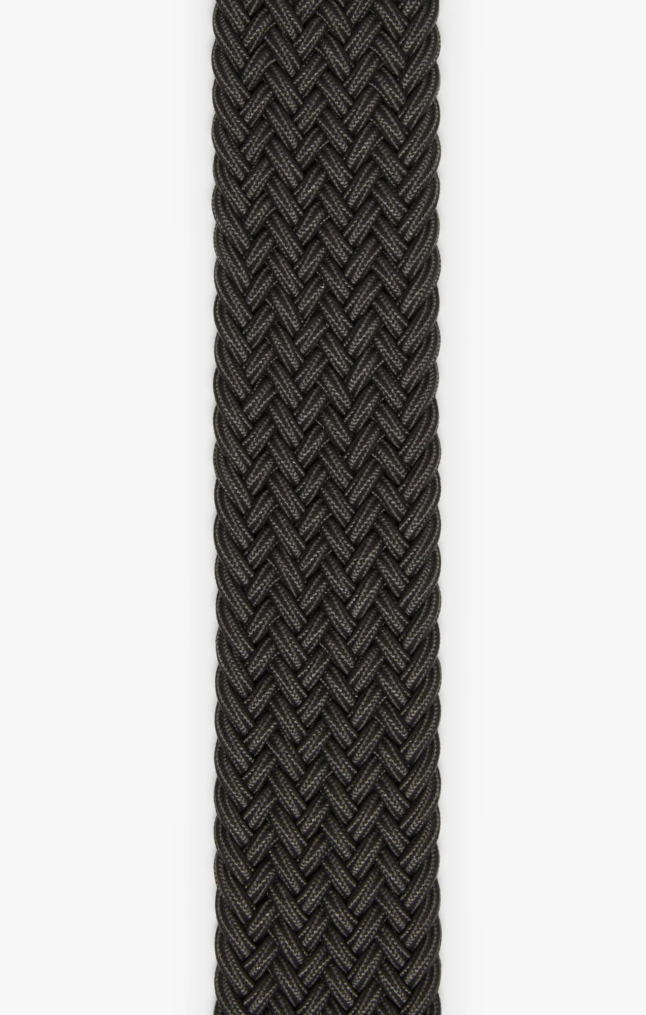 Woven Elastic Belt In Grey - Image 3