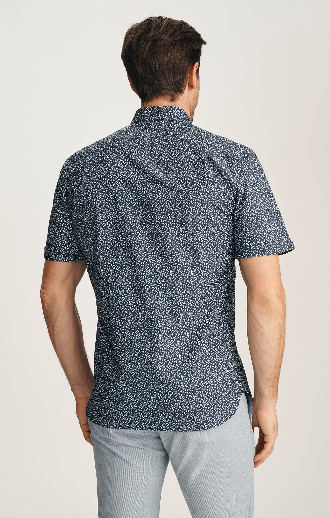 Flower Luxe Twill Shirt In Vintage Indigo - Image 4