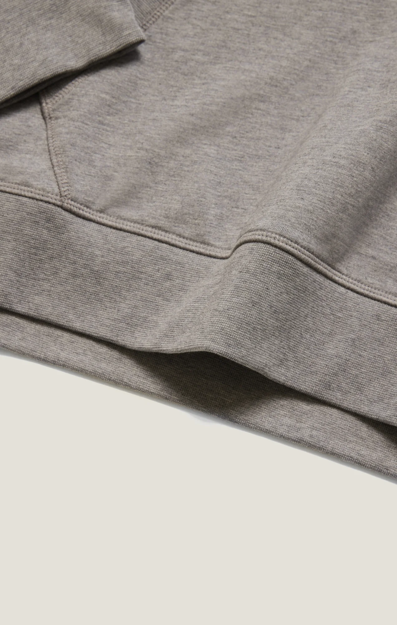 French Terry Hoodie In Grey Melange - Image 13