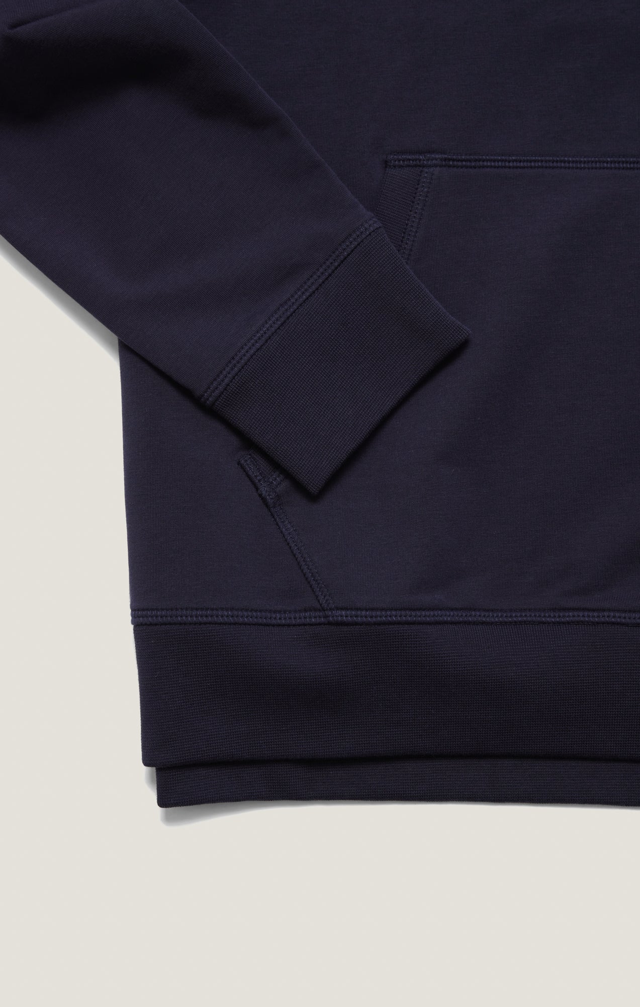 French Terry Hoodie In Navy - Image 11
