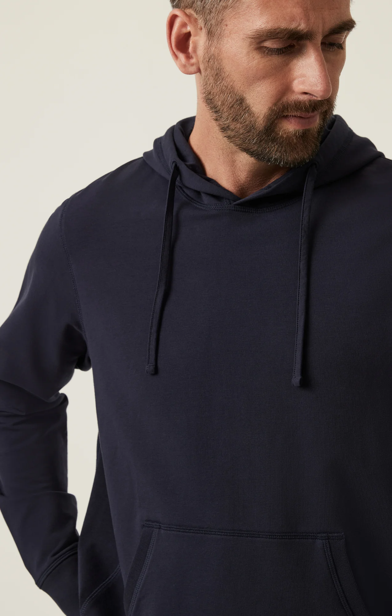 French Terry Hoodie In Navy - Image 5