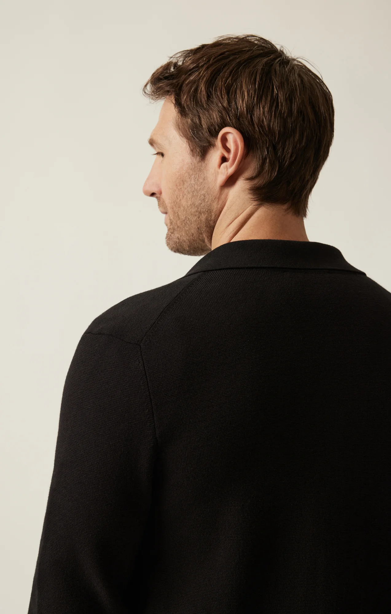 Full Button Cardigan In Black - Image 4