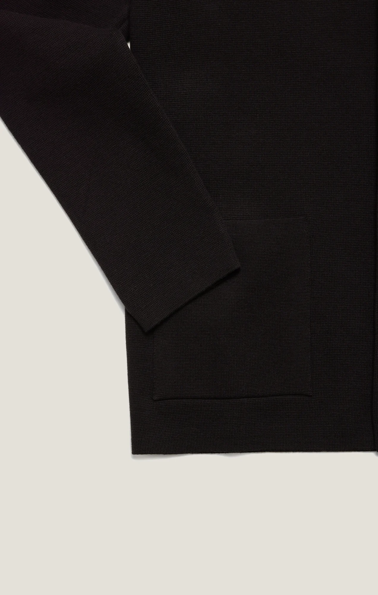 Full Button Cardigan In Black - Image 6