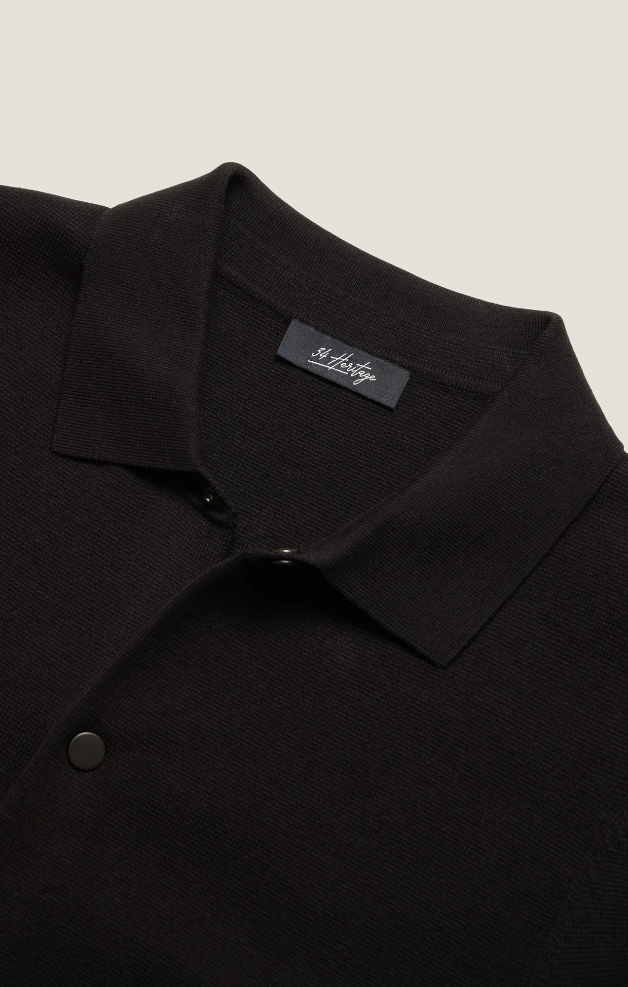 Full Button Cardigan In Black - Image 7