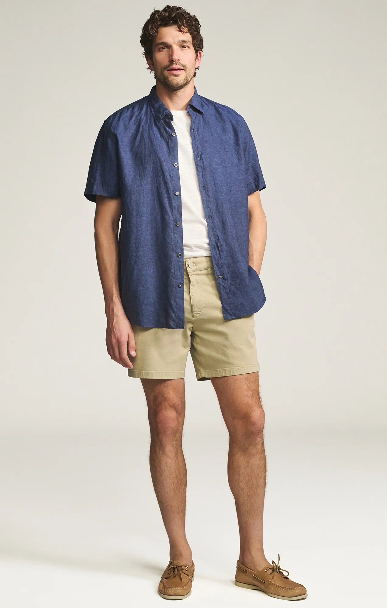 Hampton Shorts in Basil Twill - Image 4