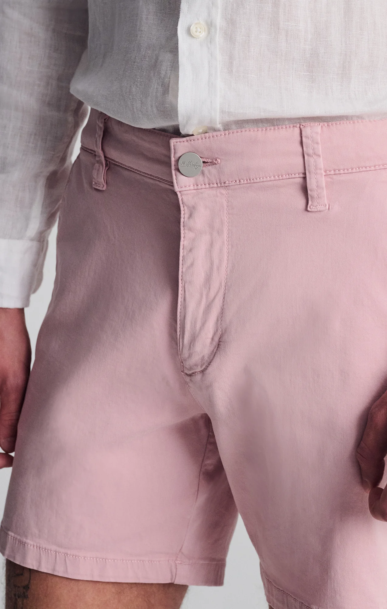 Hampton Shorts in Pink Twill - Image 5