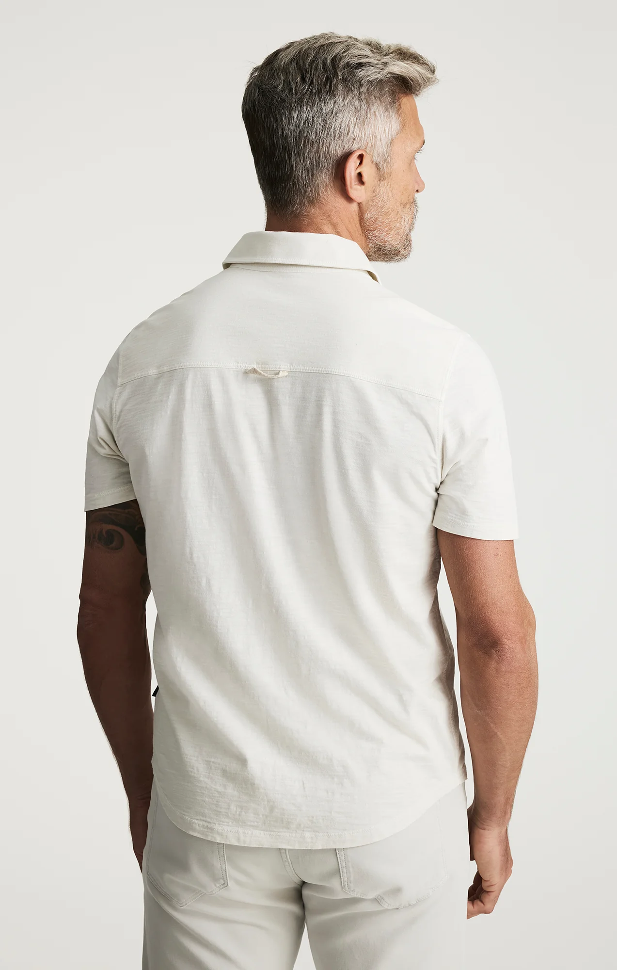 Jersey Shirt In Antique White - Image 3