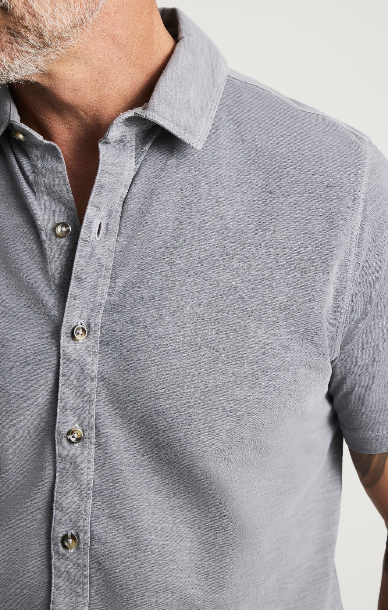 Jersey Shirt In Chiseled Stone - Image 4