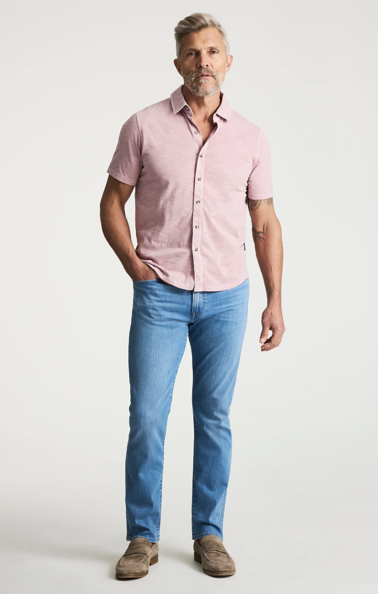 Jersey Shirt In Woodrose - Image 5