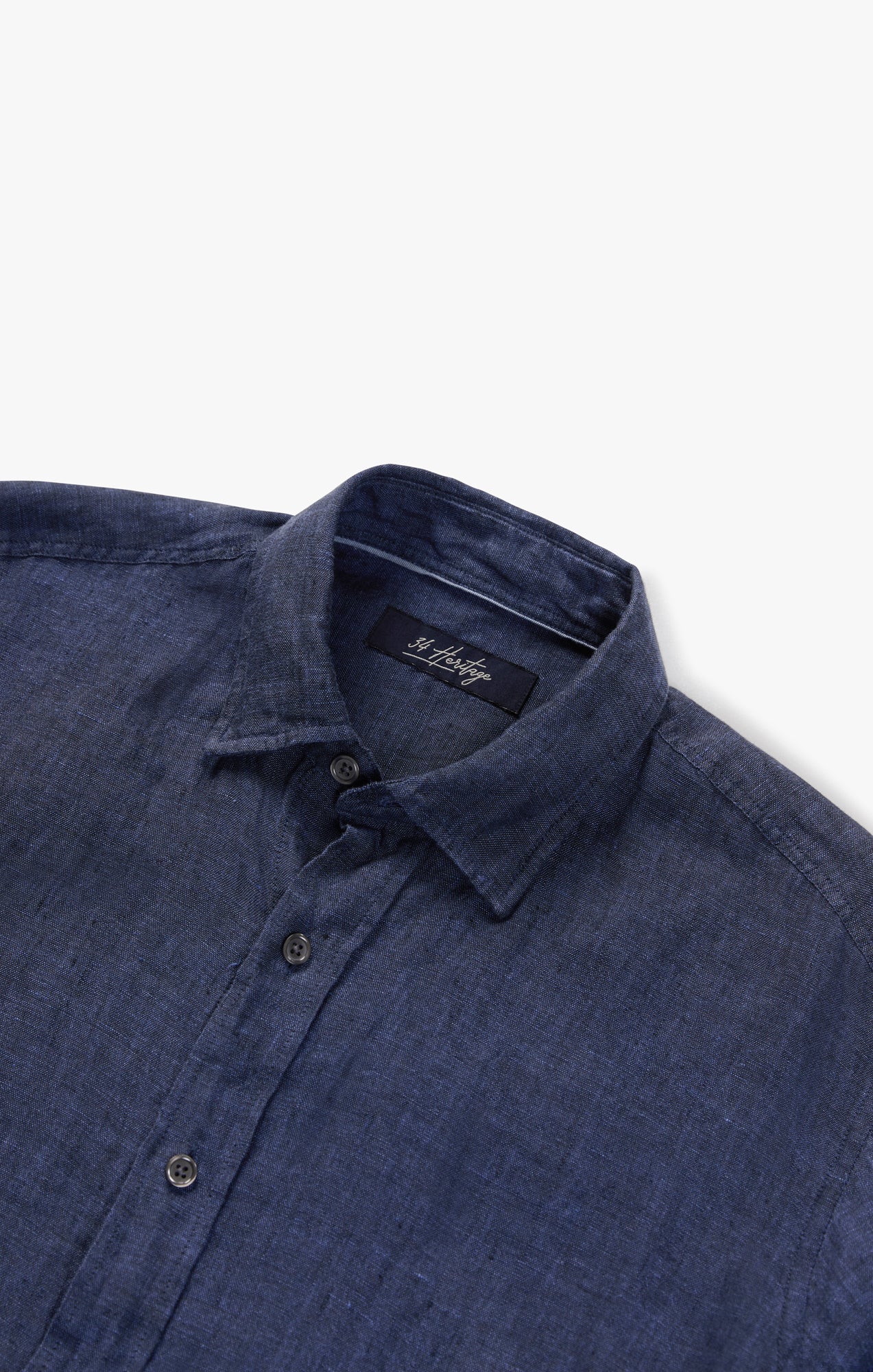 Linen Chambray Shirt in Indigo - Image 10