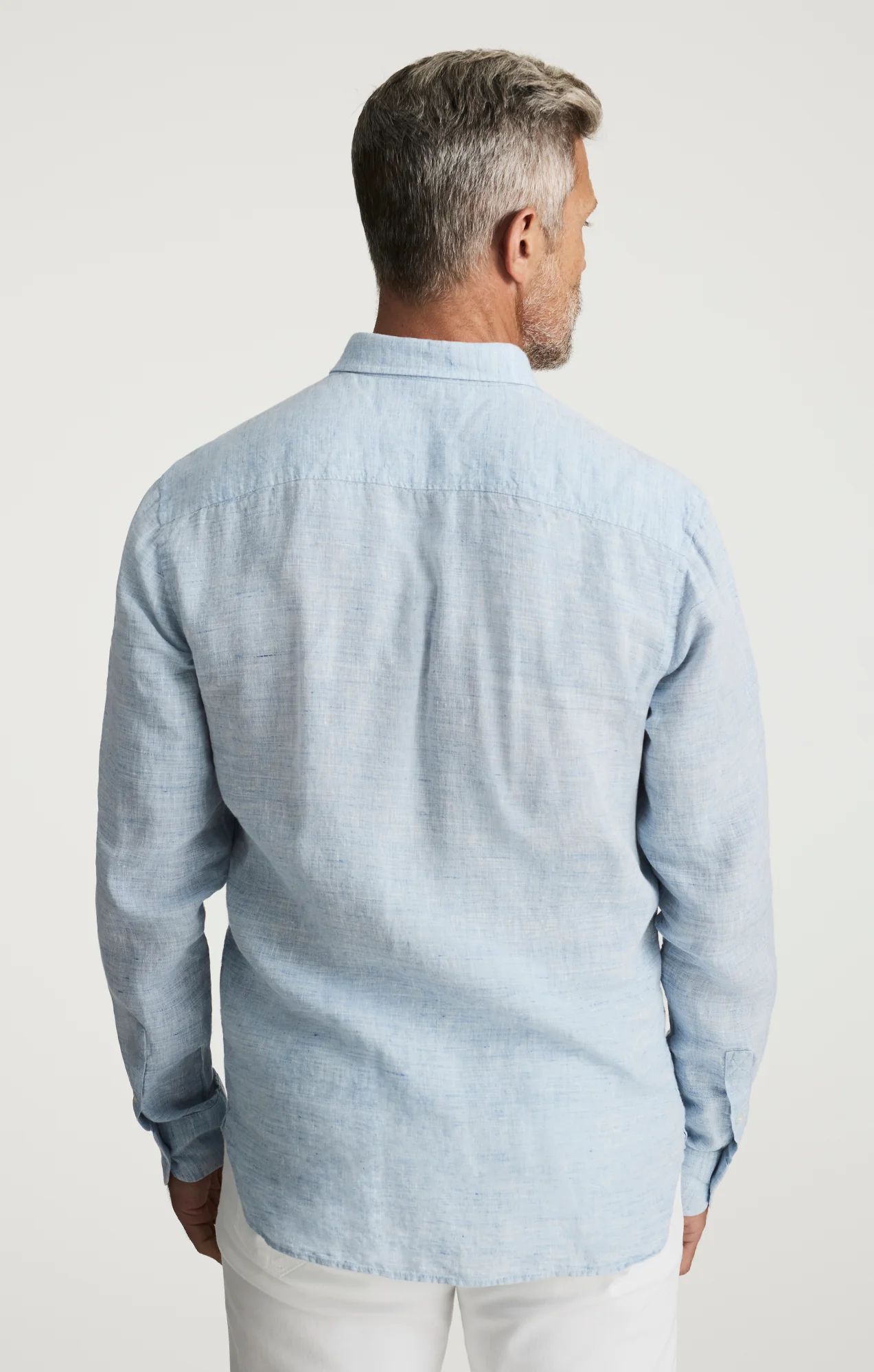 Linen Shirt In Blue - Image 4