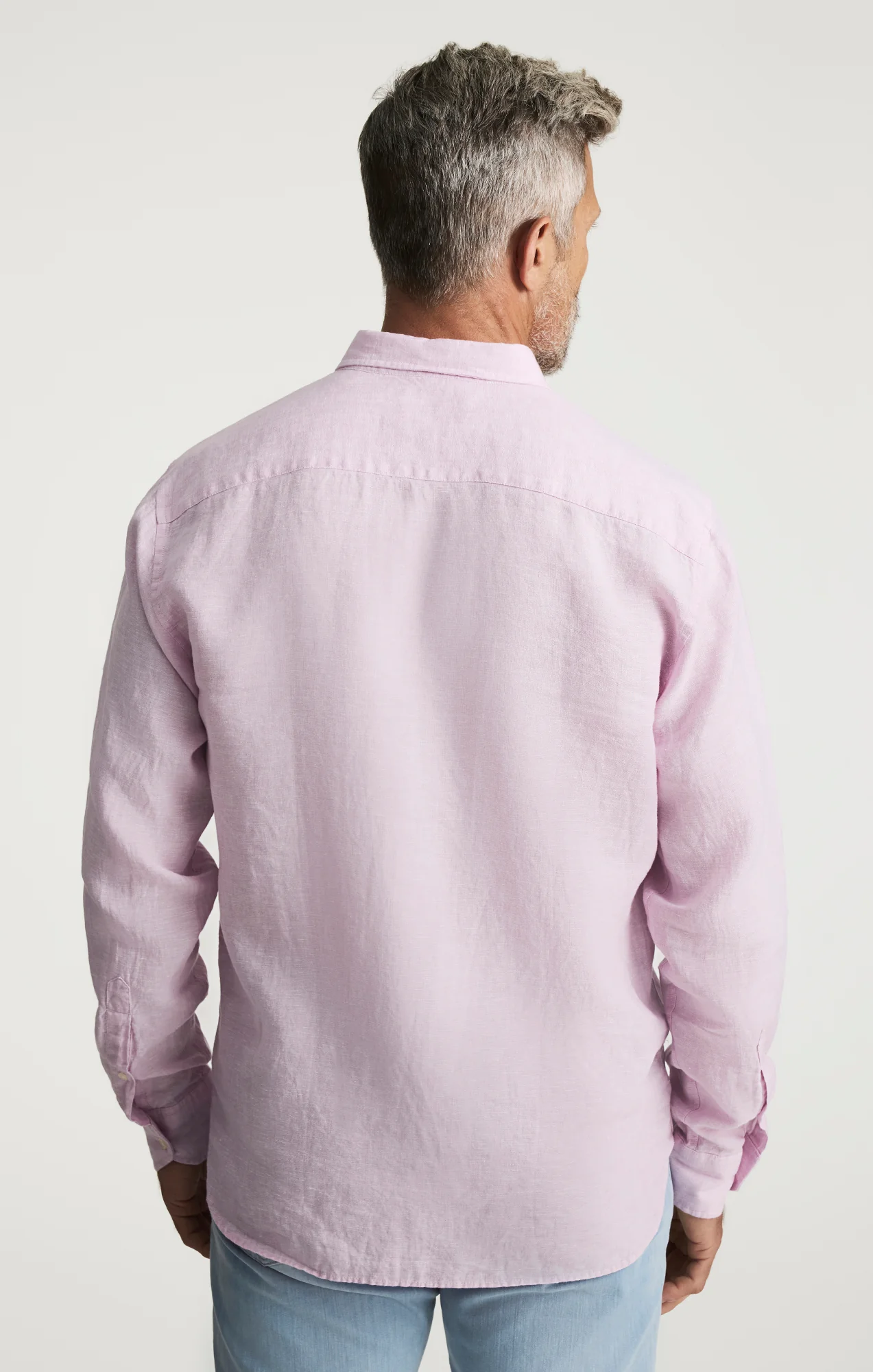 Linen Shirt In Lilac - Image 3