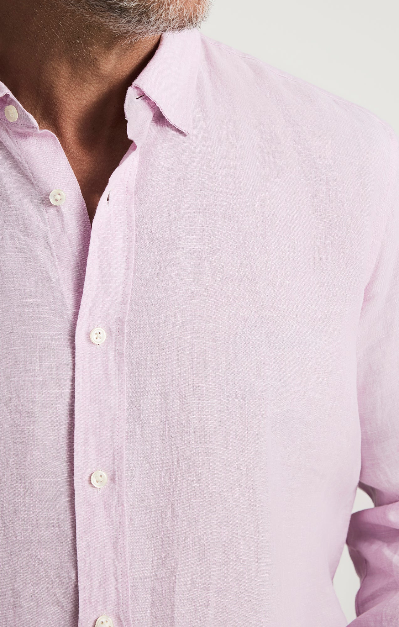 Linen Shirt In Lilac - Image 5