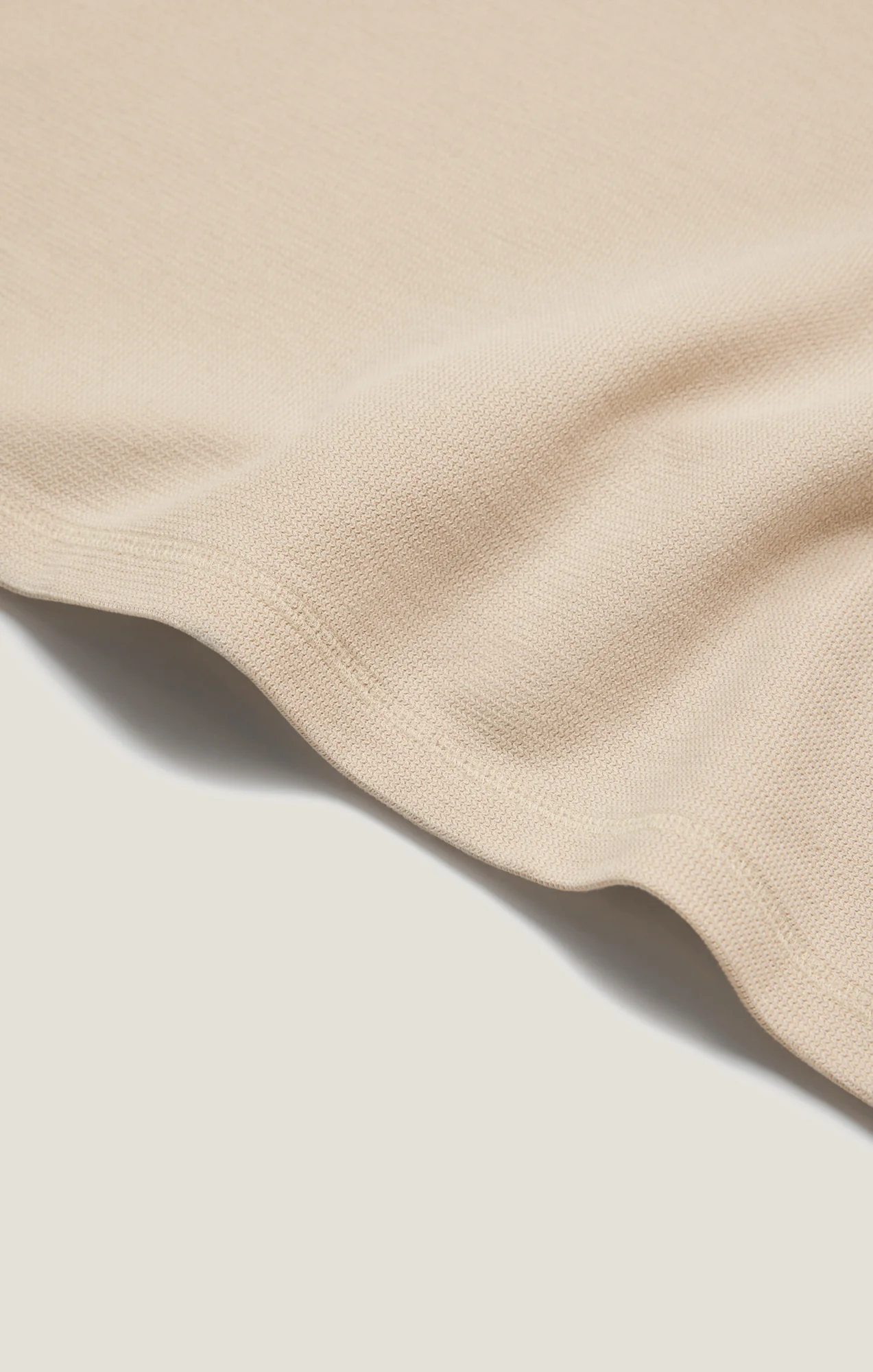 Long Sleeve Henley In Oatmeal - Image 8