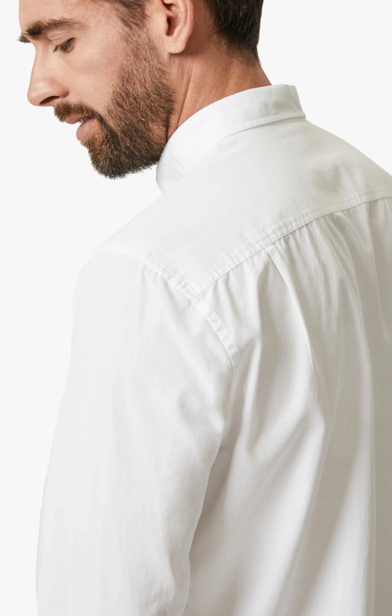 Luxe Twill Shirt In Bright White - Image 5