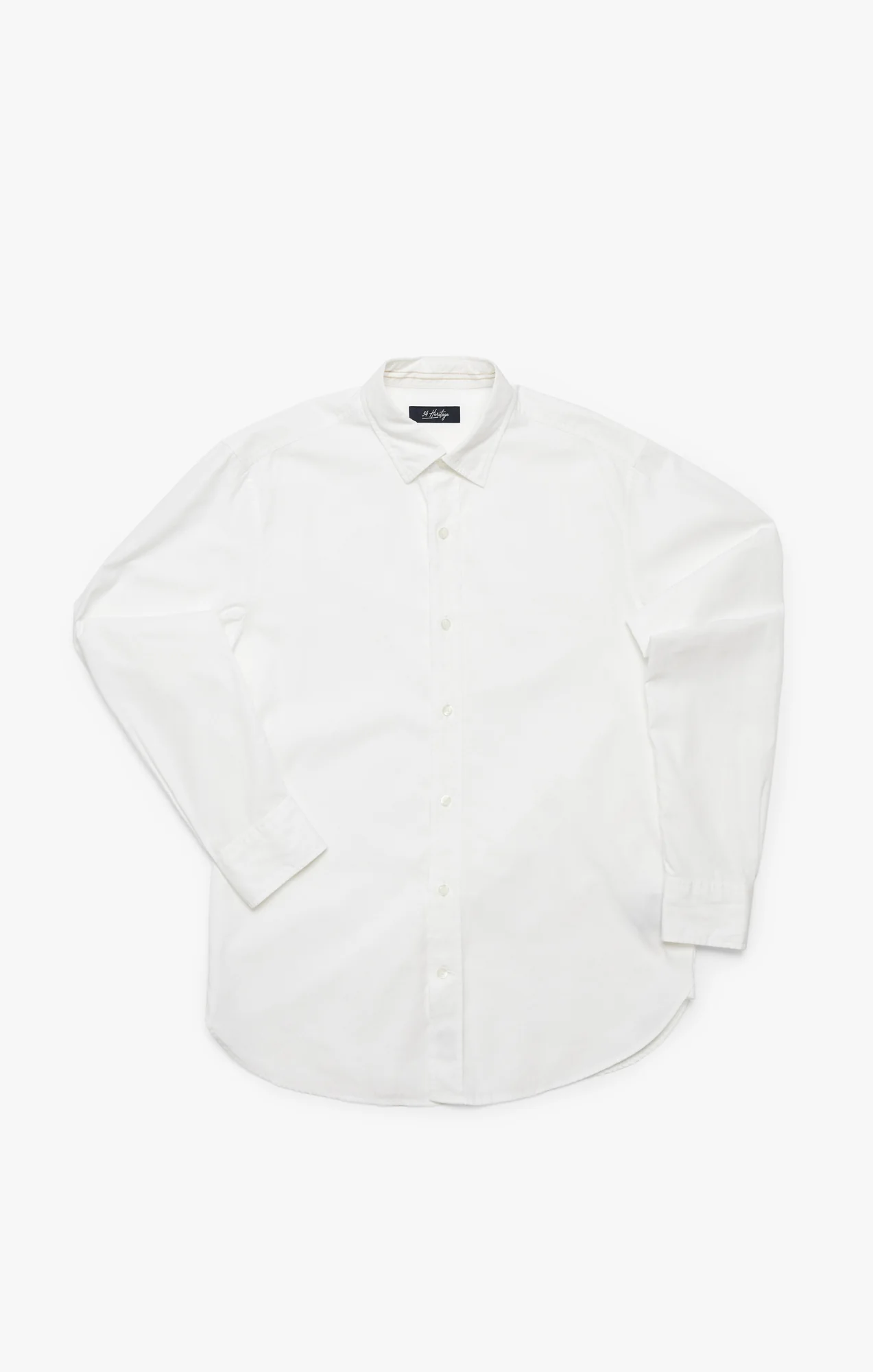 Luxe Twill Shirt In Bright White - Image 9