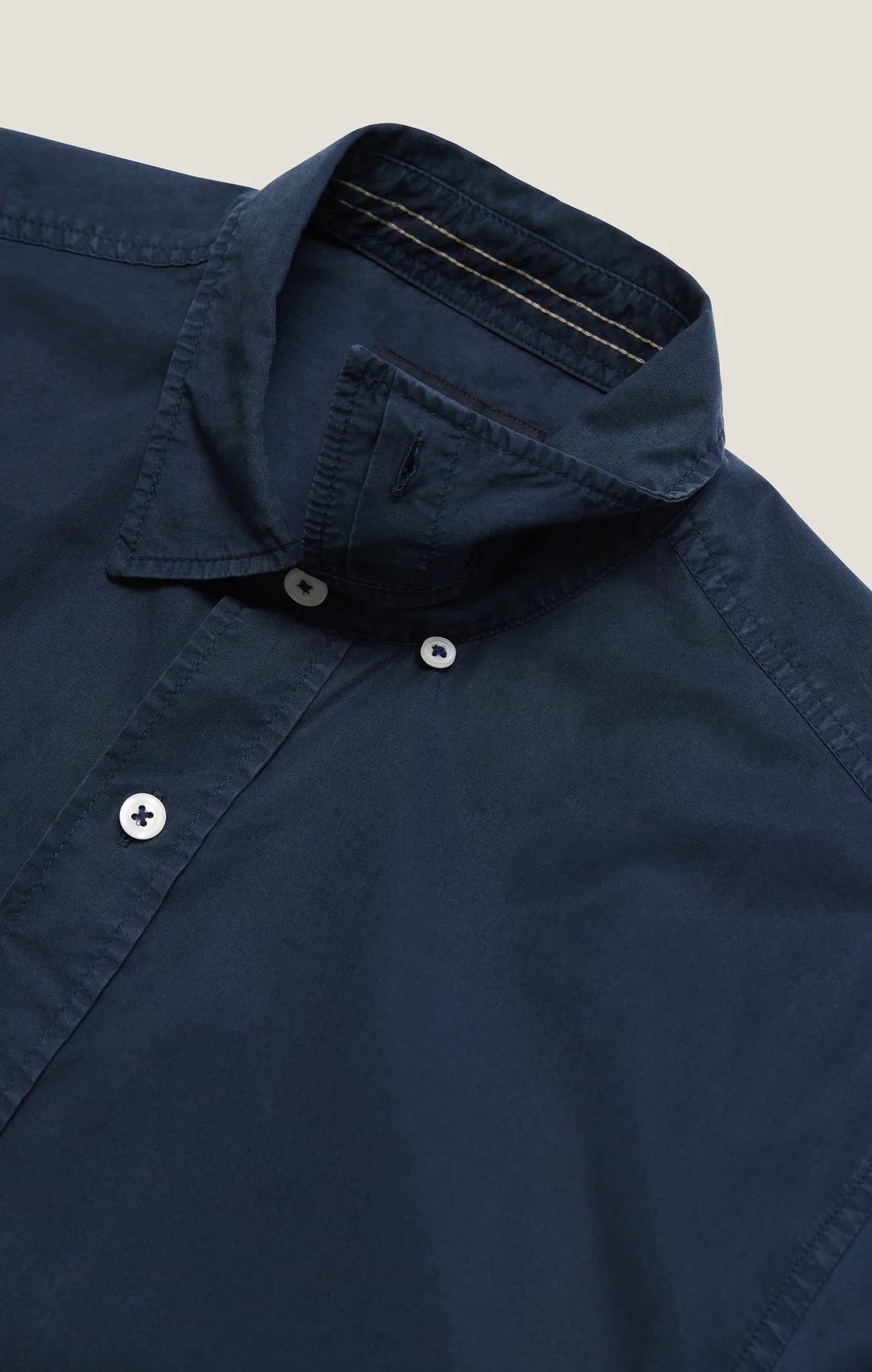 Luxe Twill Shirt In Dress Blues - Image 13