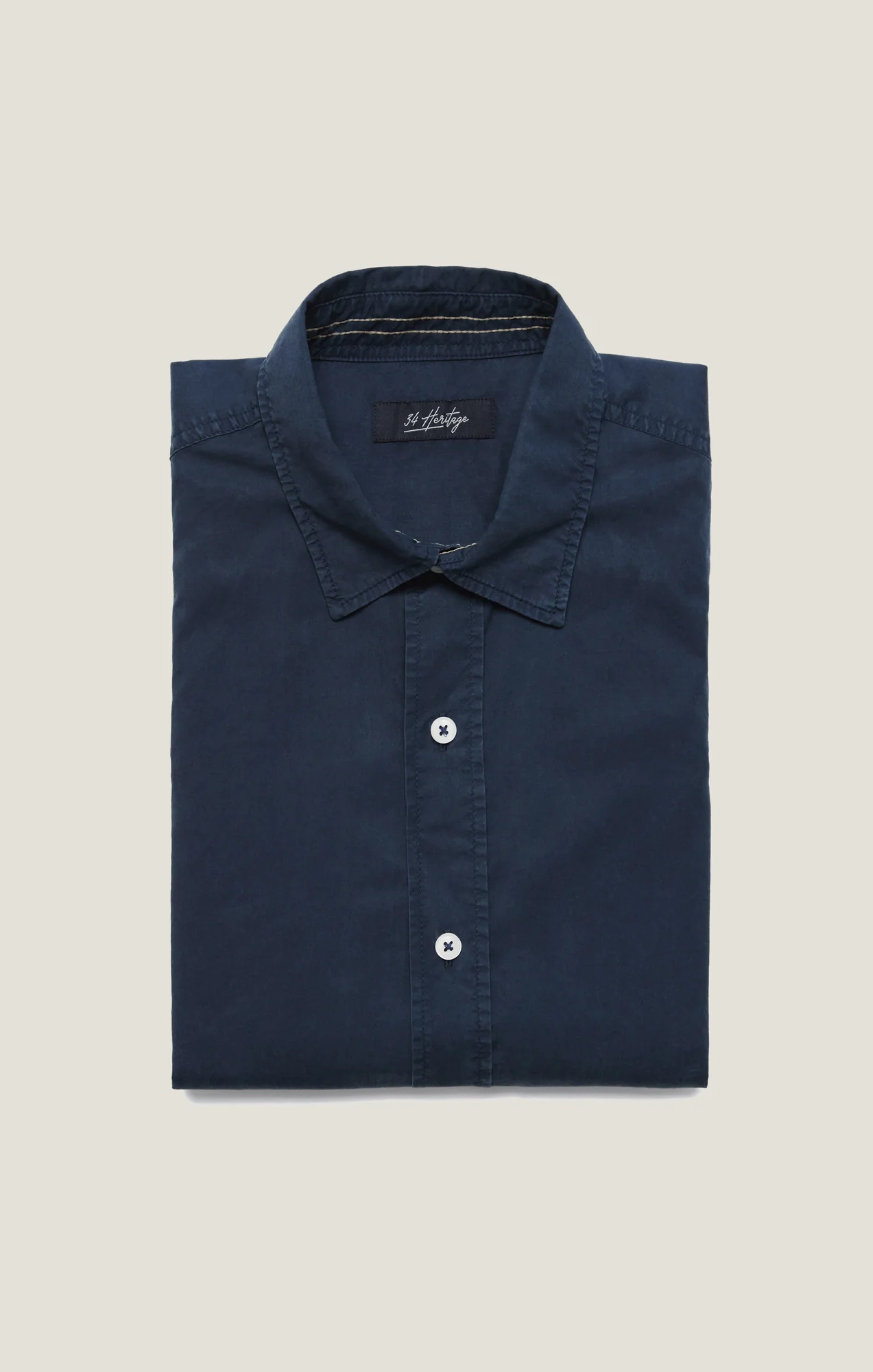 Luxe Twill Shirt In Dress Blues - Image 14