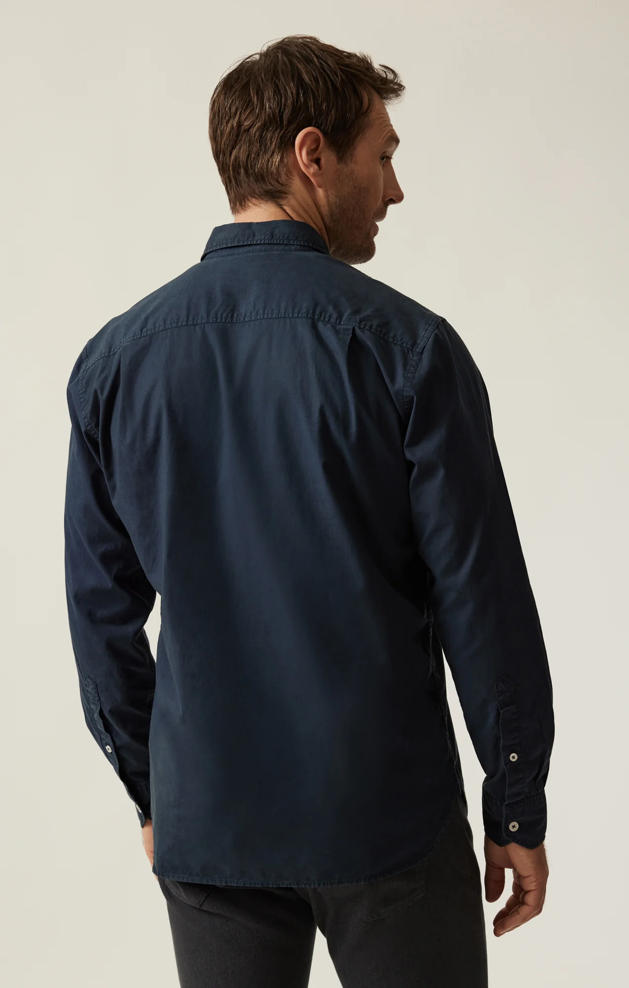 Luxe Twill Shirt In Dress Blues - Image 3