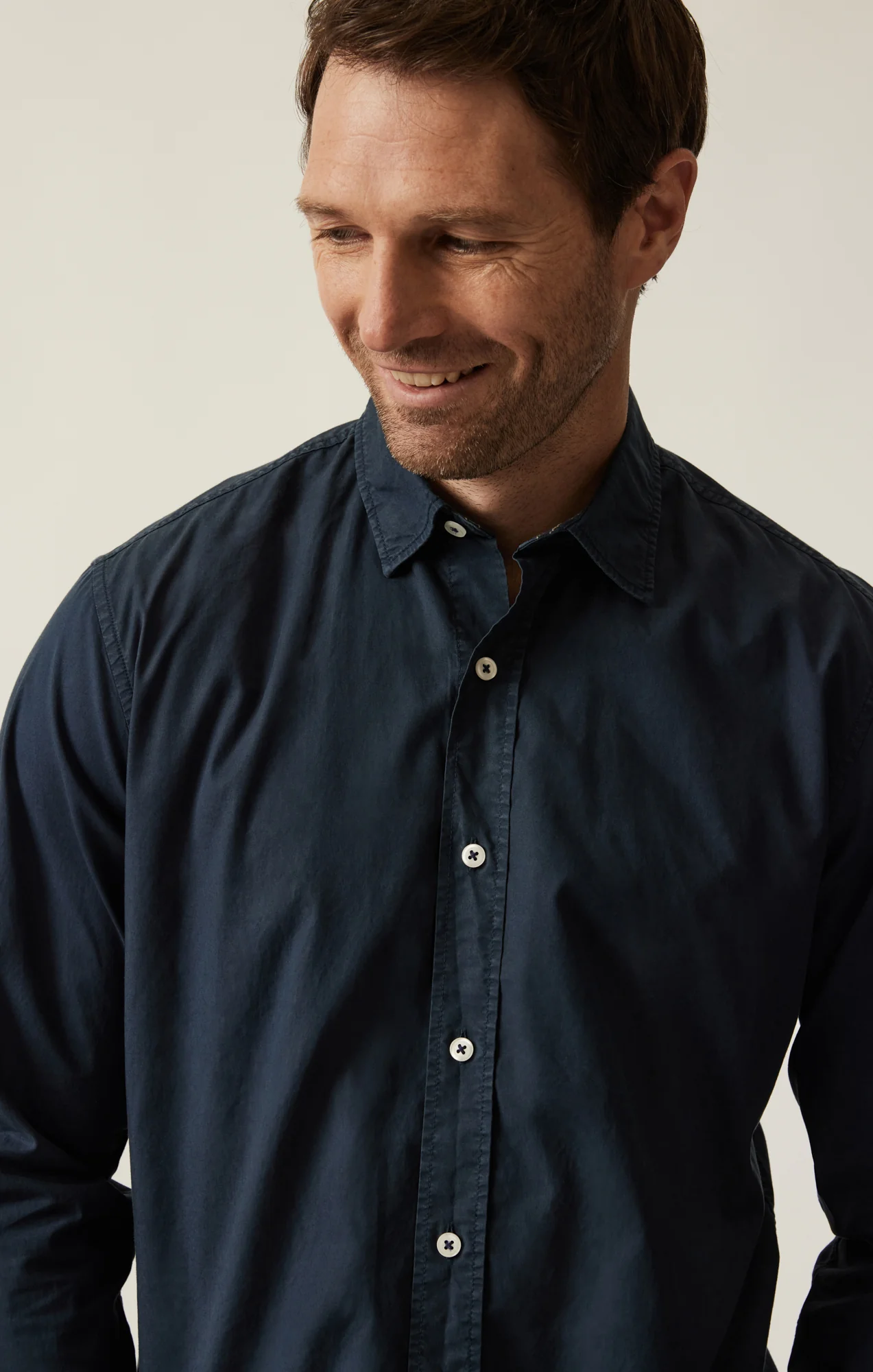 Luxe Twill Shirt In Dress Blues - Image 6