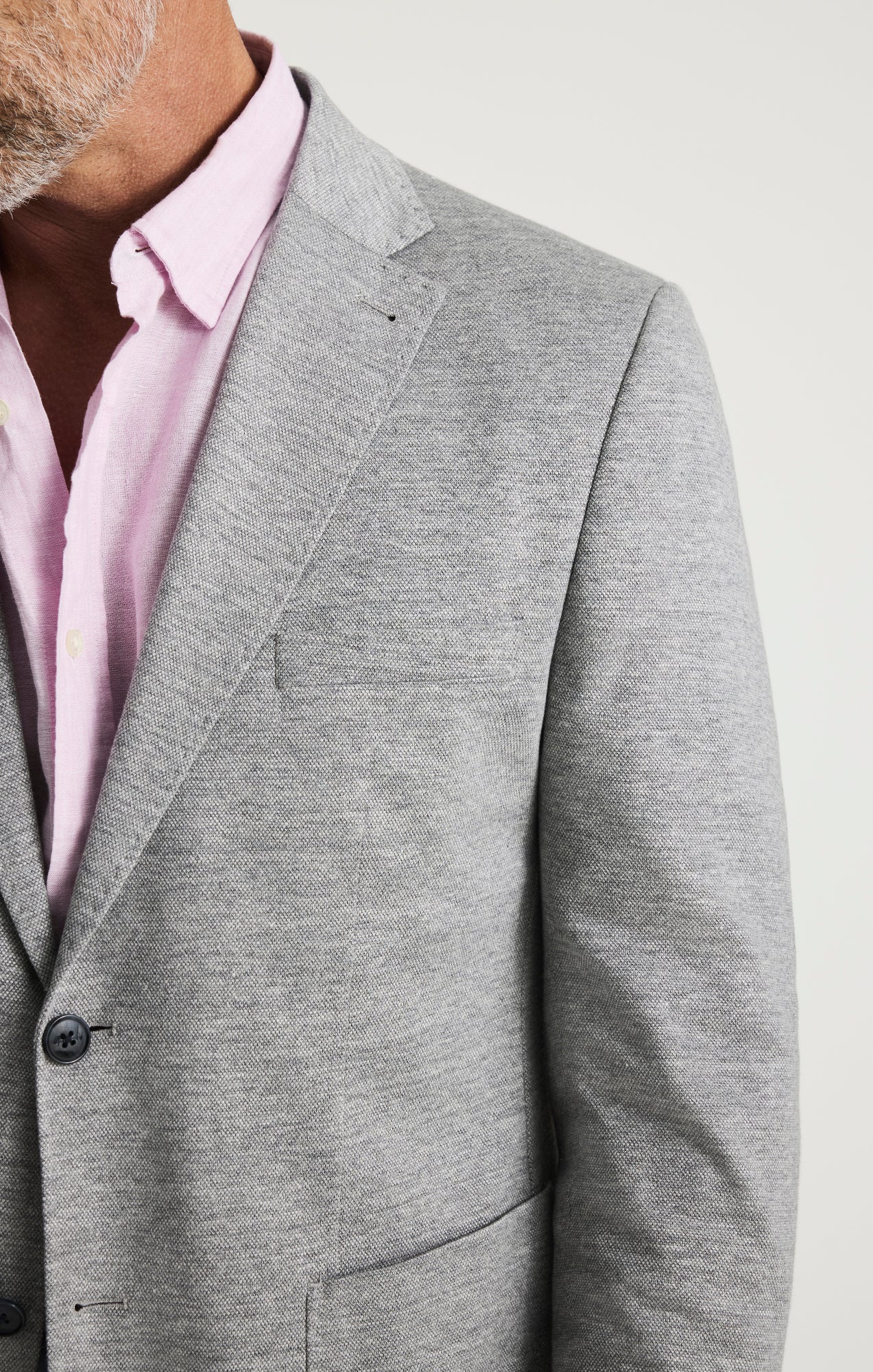 Matteo Melange Blazer In Grey - Image 4