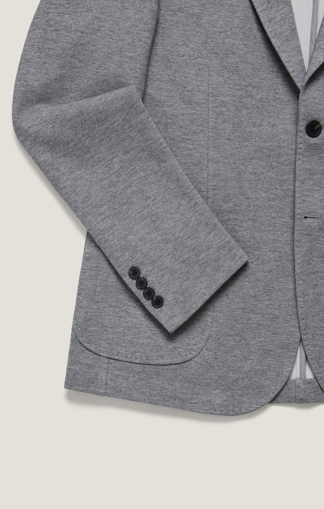Matteo Pique Blazer in Grey Melange - Image 11