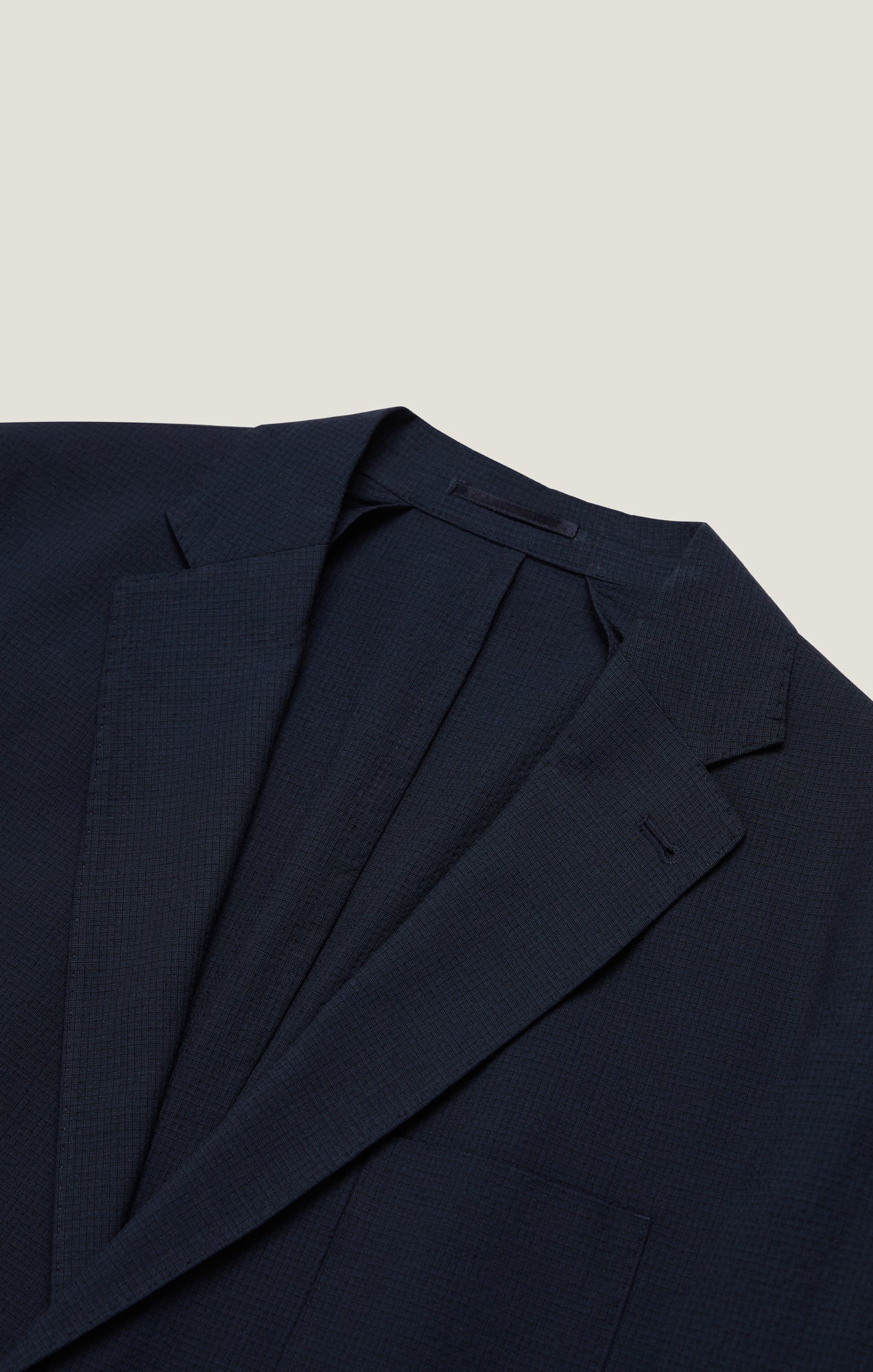 Matteo Seersucker Blazer in Navy - Image 10