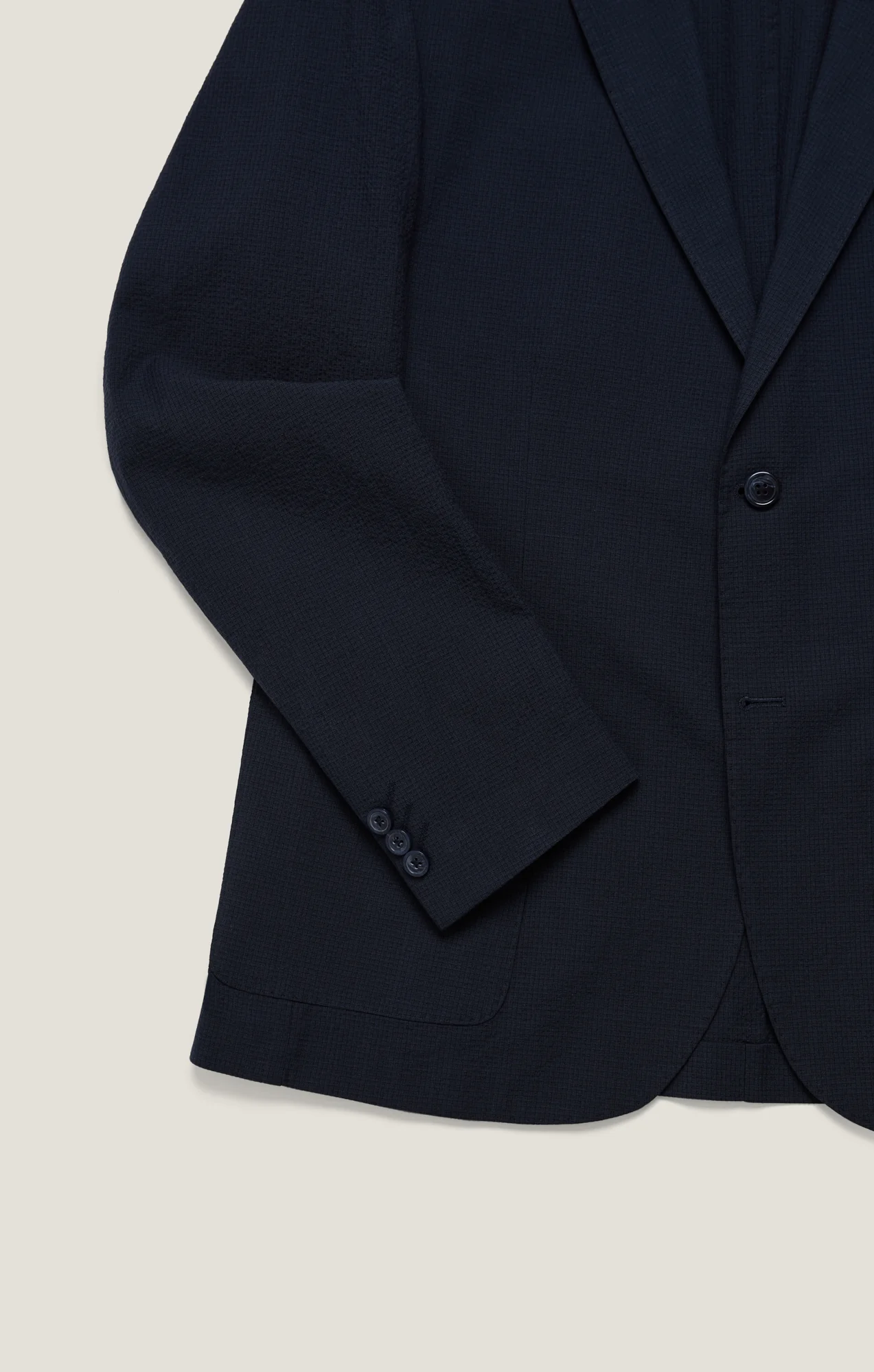 Matteo Seersucker Blazer in Navy - Image 11