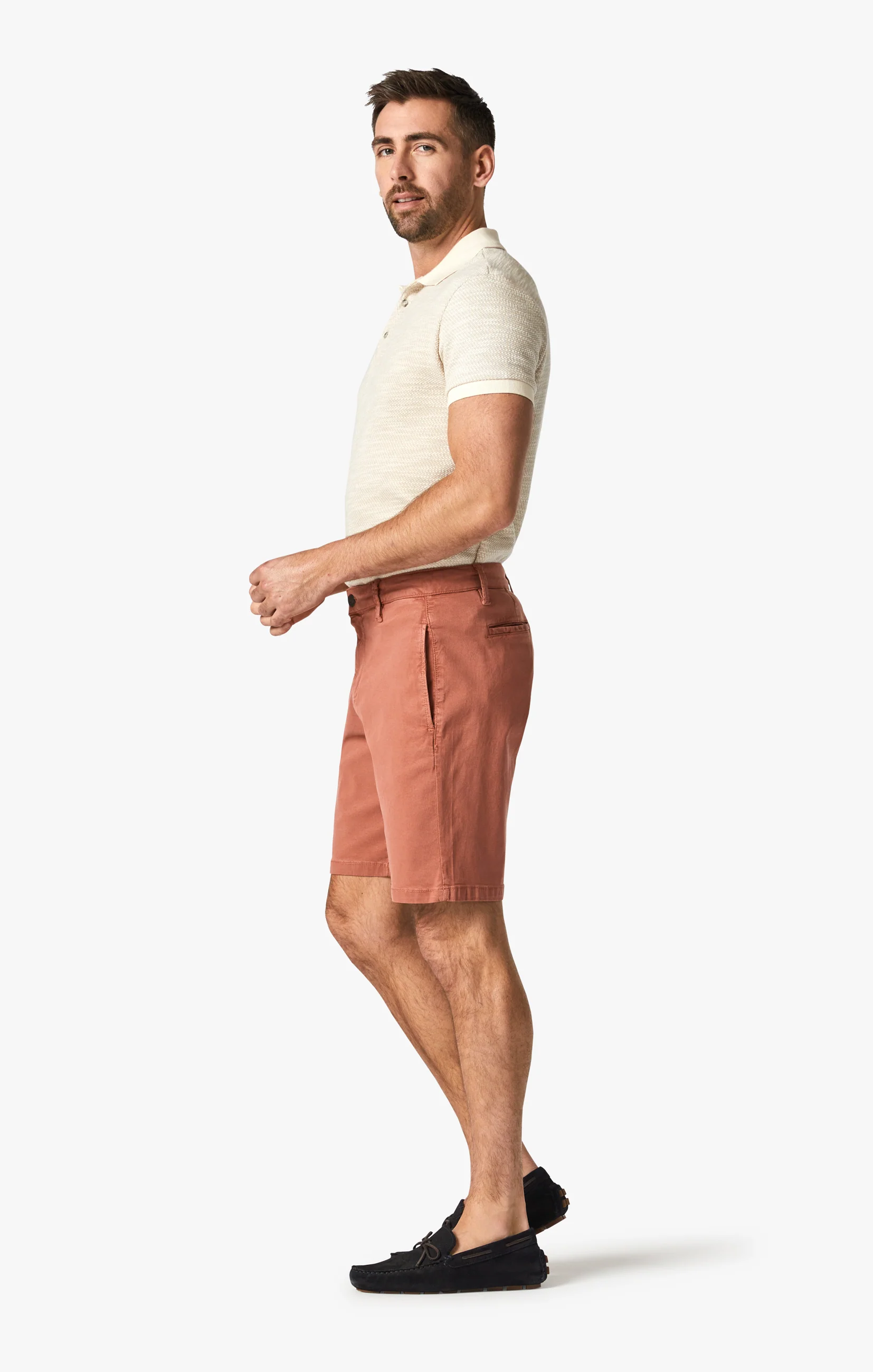 Nevada Shorts In Brick Soft Touch - Image 5