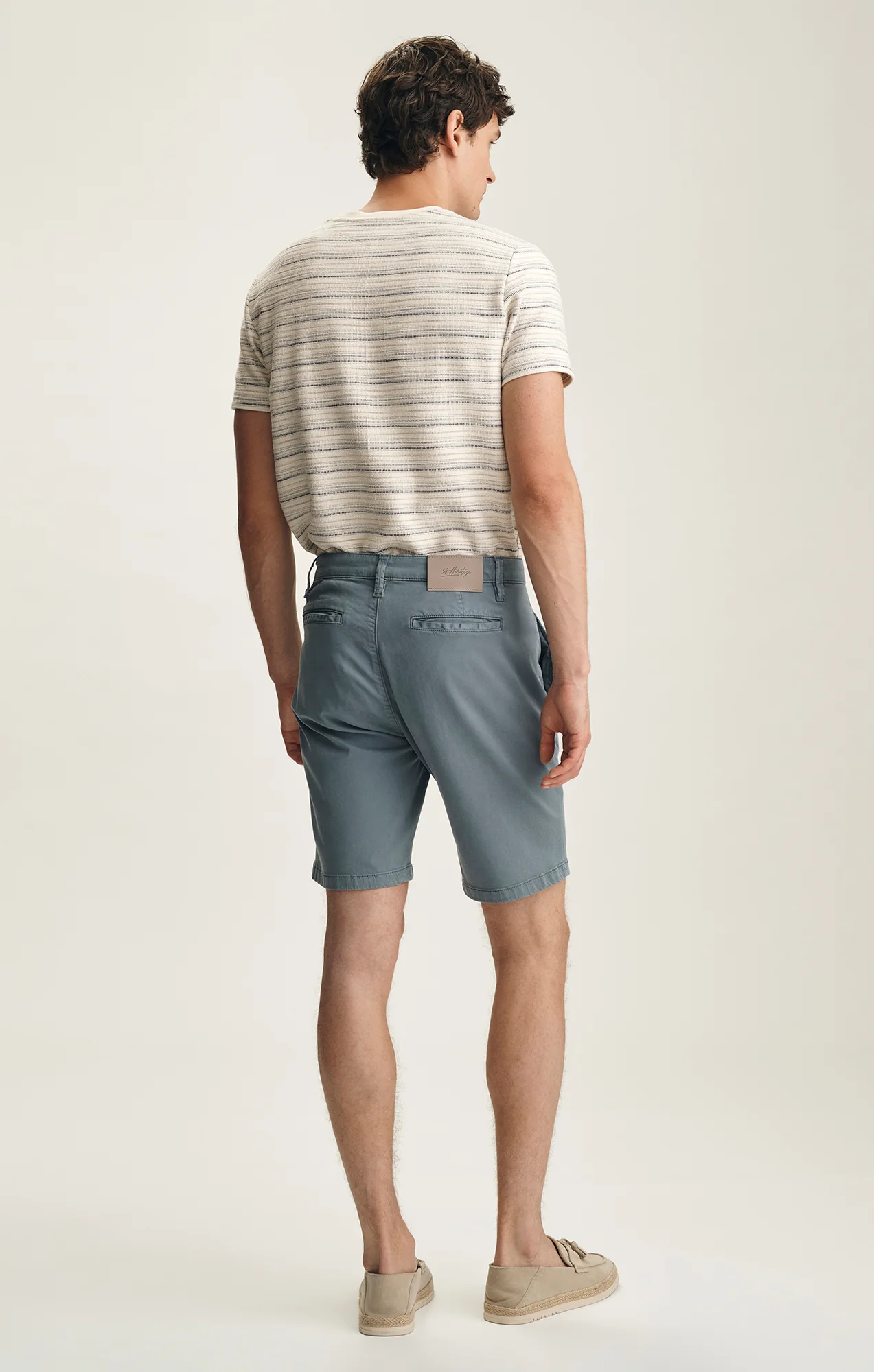 Nevada Classic Shorts In Flint Stone Twill - Image 3