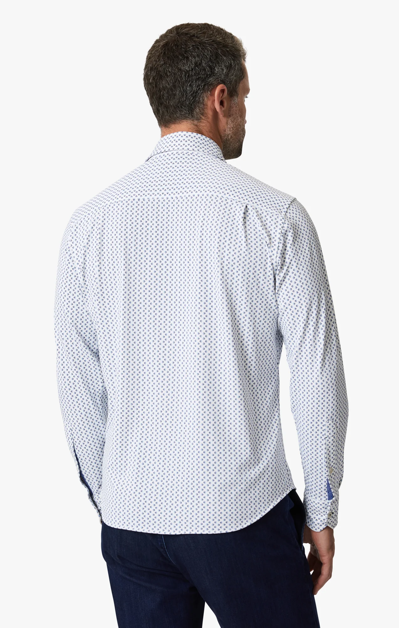 Ocean Dot Tech Shirt In White - Image 3