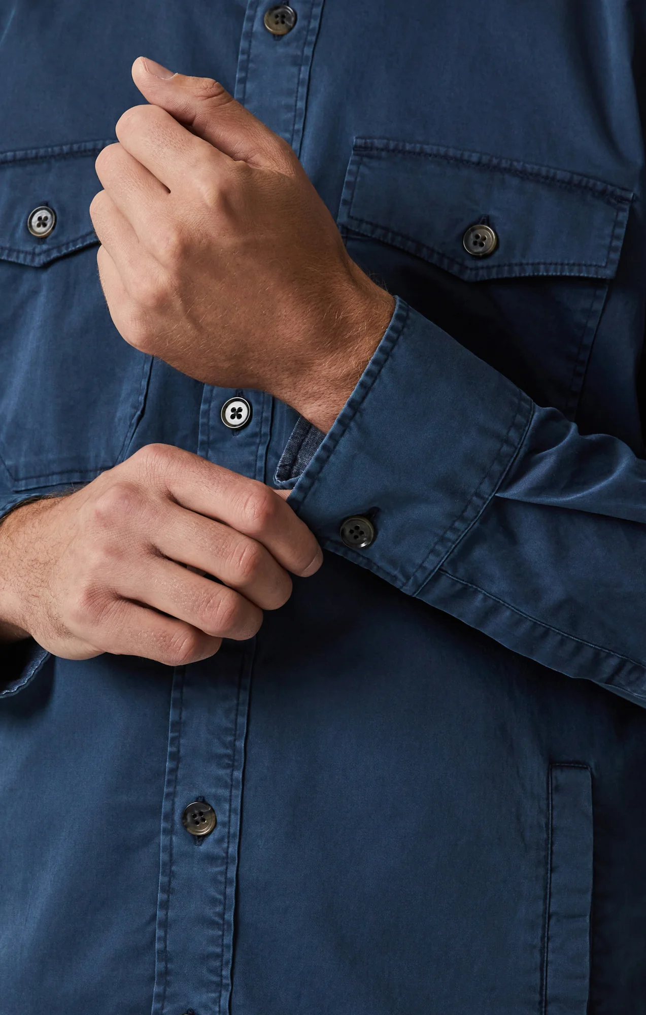 Overshirt In Dark Blue - Image 7
