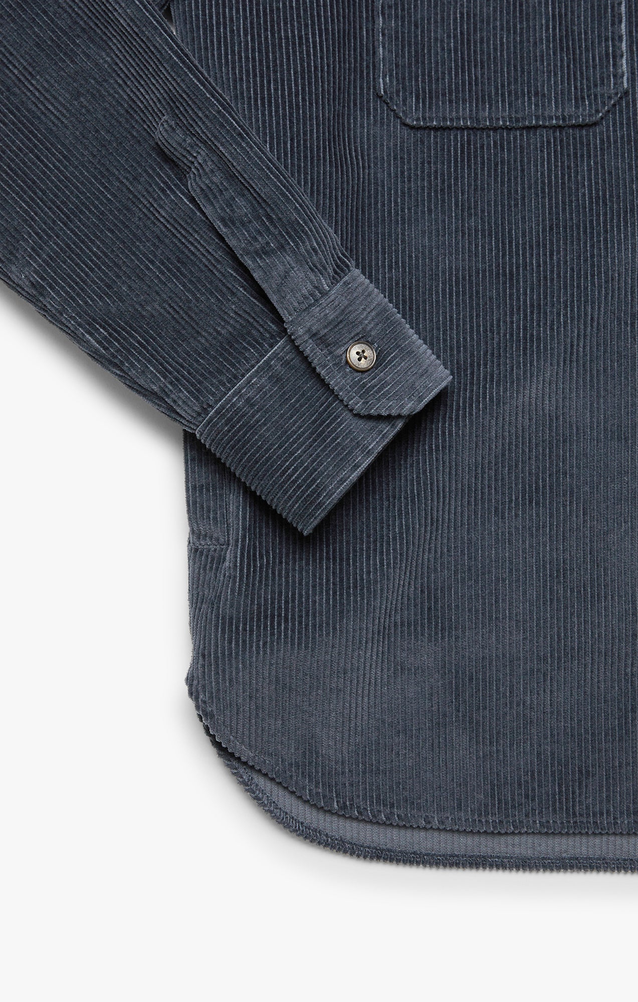 Corduroy Overshirt In Iron Gate - Image 13