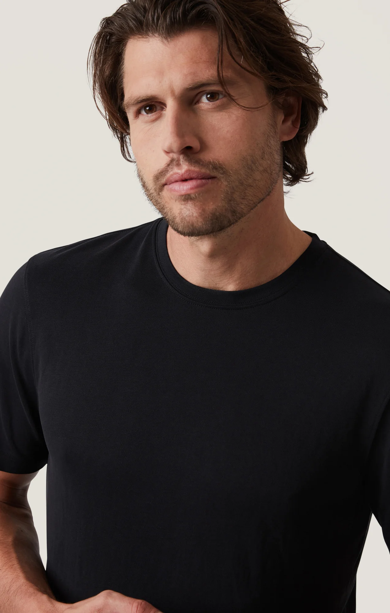 Pique T-Shirt in Black - Image 2