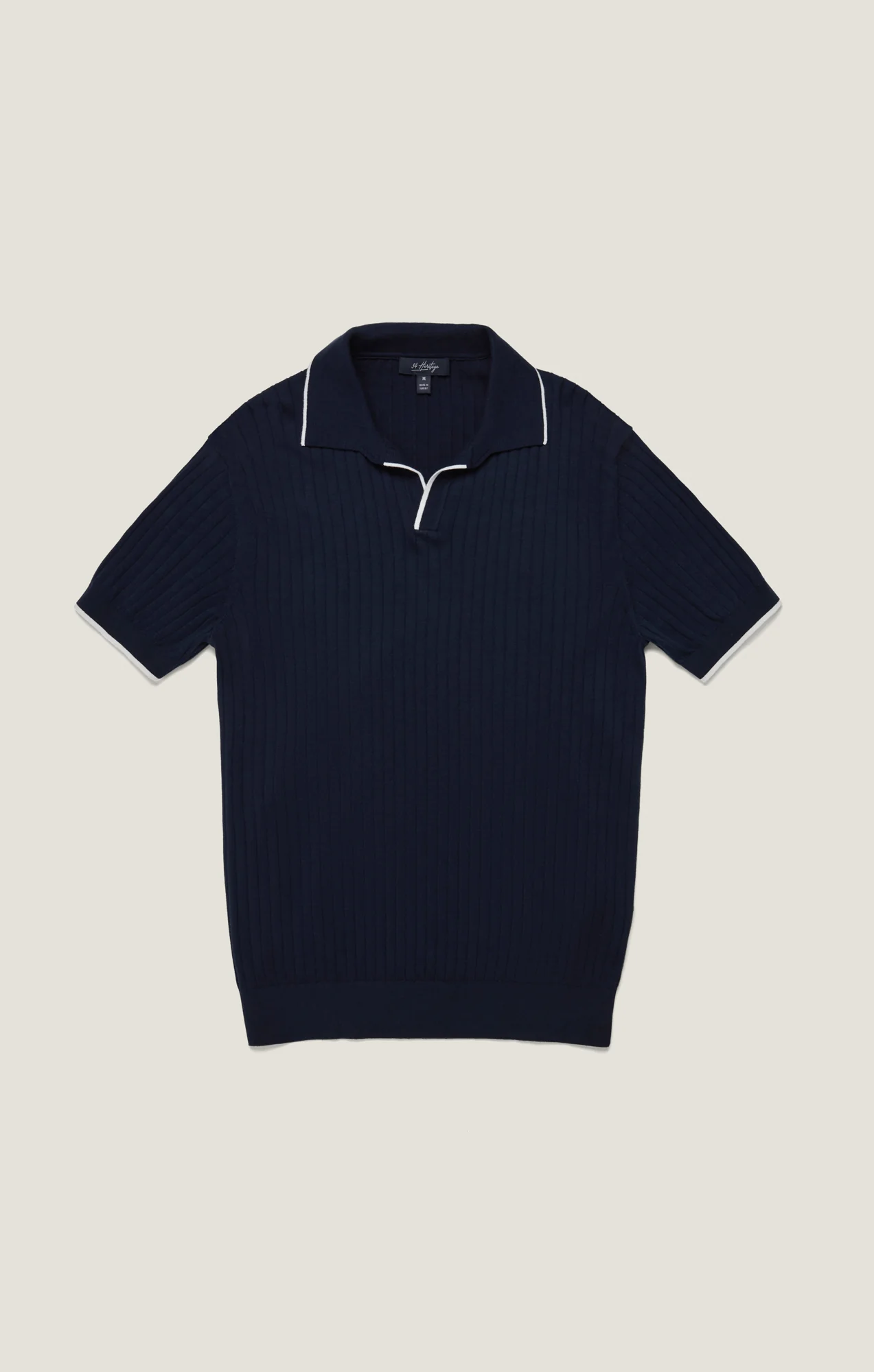 Polo Sweater in Navy - Image 10