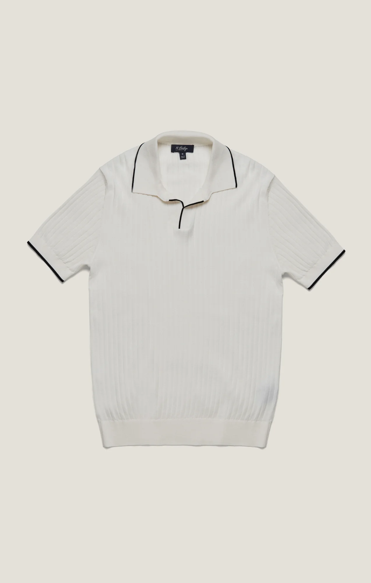 Polo Sweater in Off White - Image 8