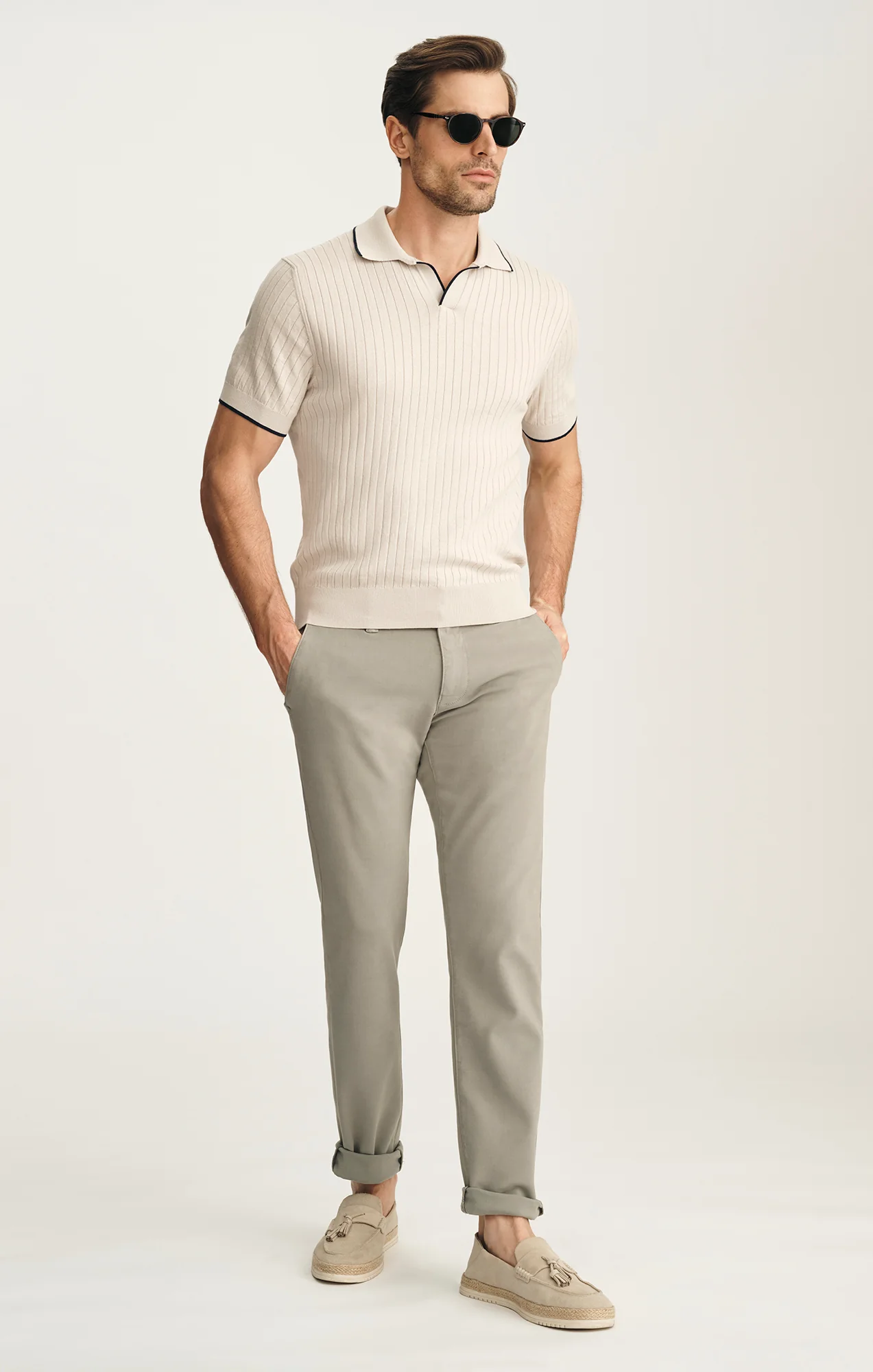Polo Sweater In Pure Cashmere - Image 4