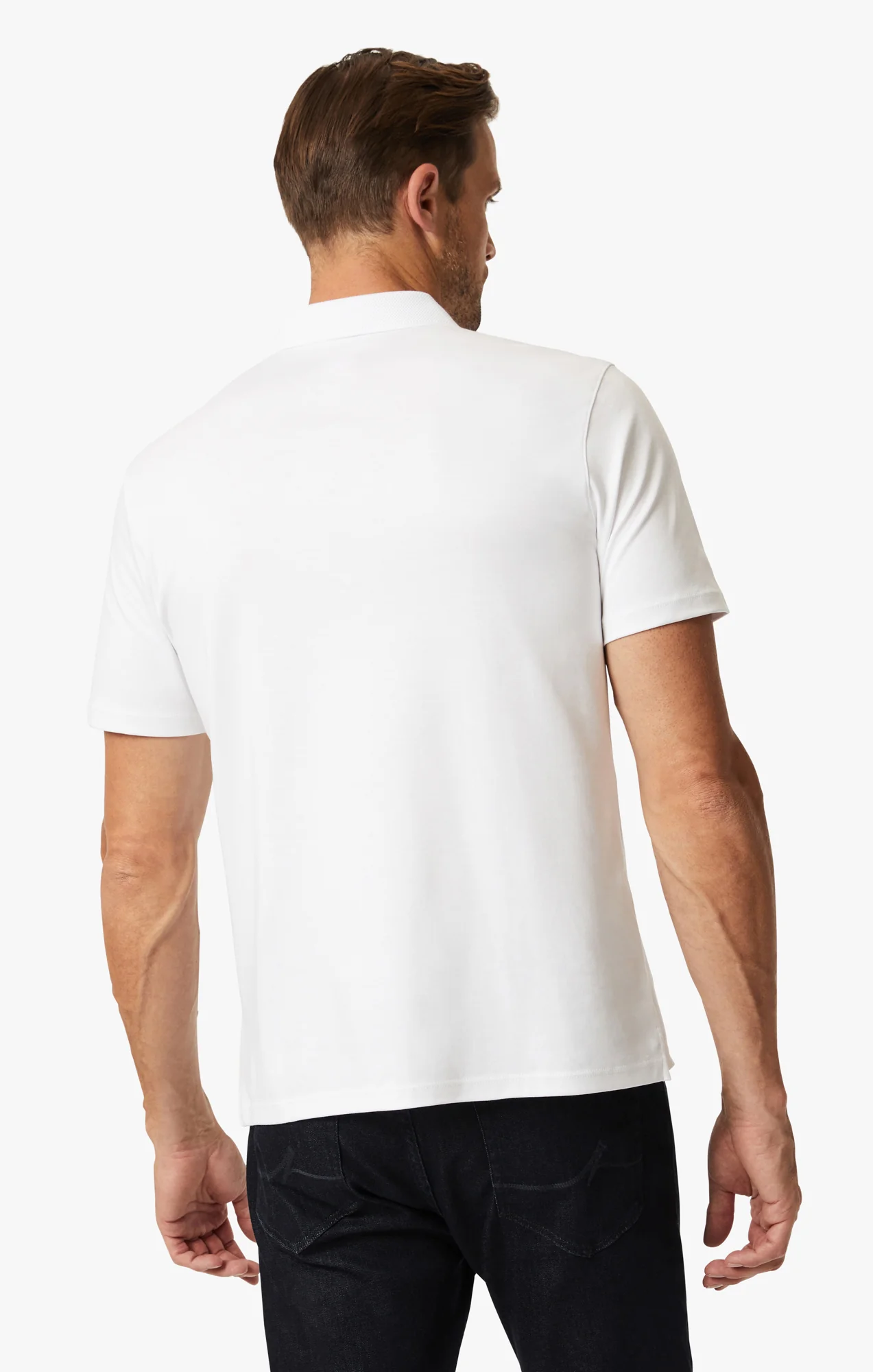 Polo T-Shirt In White - Image 4