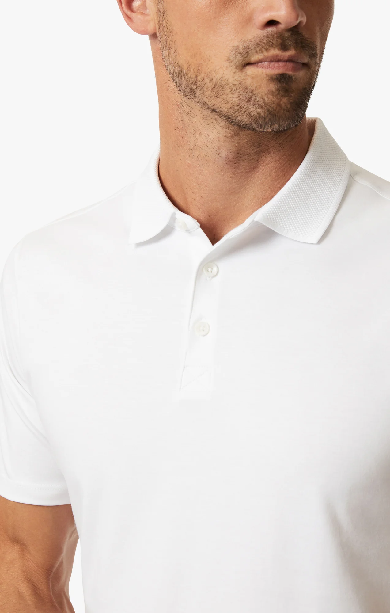 Polo T-Shirt In White - Image 7