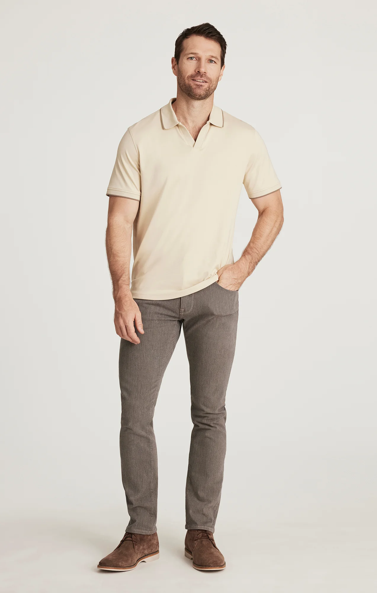 Riviera Polo Shirt in Castle Wall - Image 5