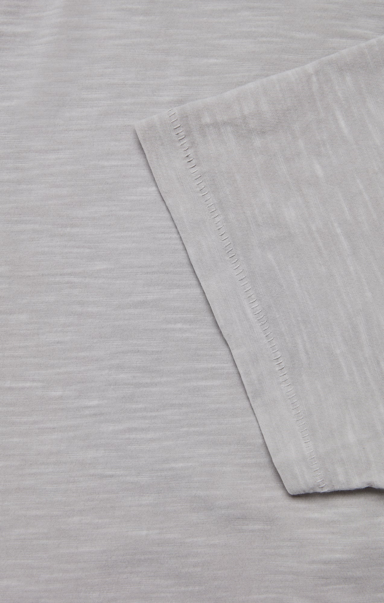 Slub Crew Neck T-Shirt in Chalk - Image 10