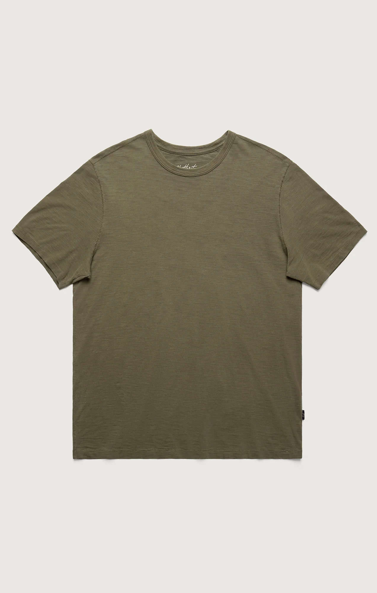 Slub Crew Neck T-Shirt in Kalamata - Image 5