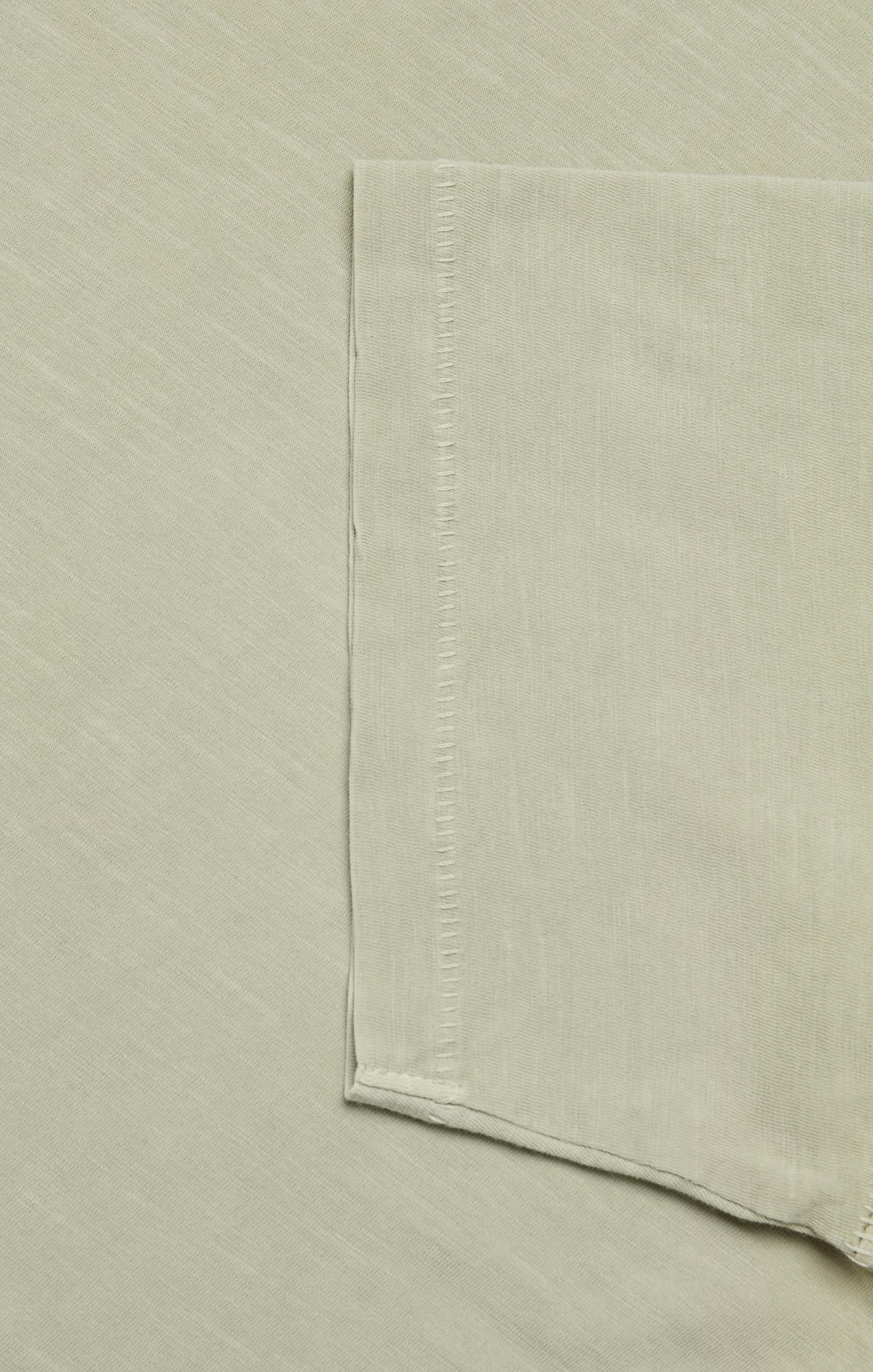 Slub Crew Neck T-Shirt In Sage - Image 10