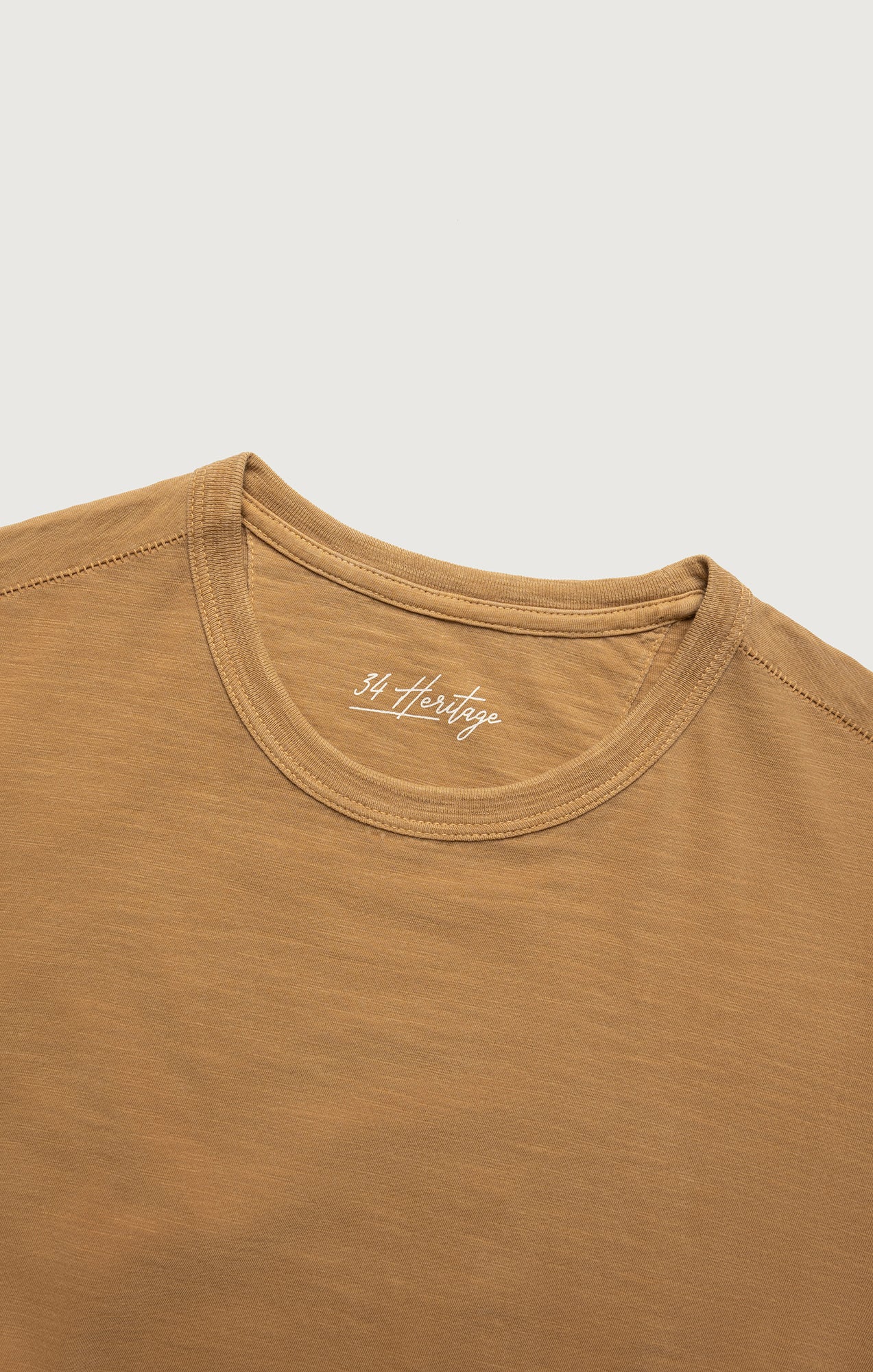 Slub Crew Neck T-Shirt in Wood Thrush - Image 7
