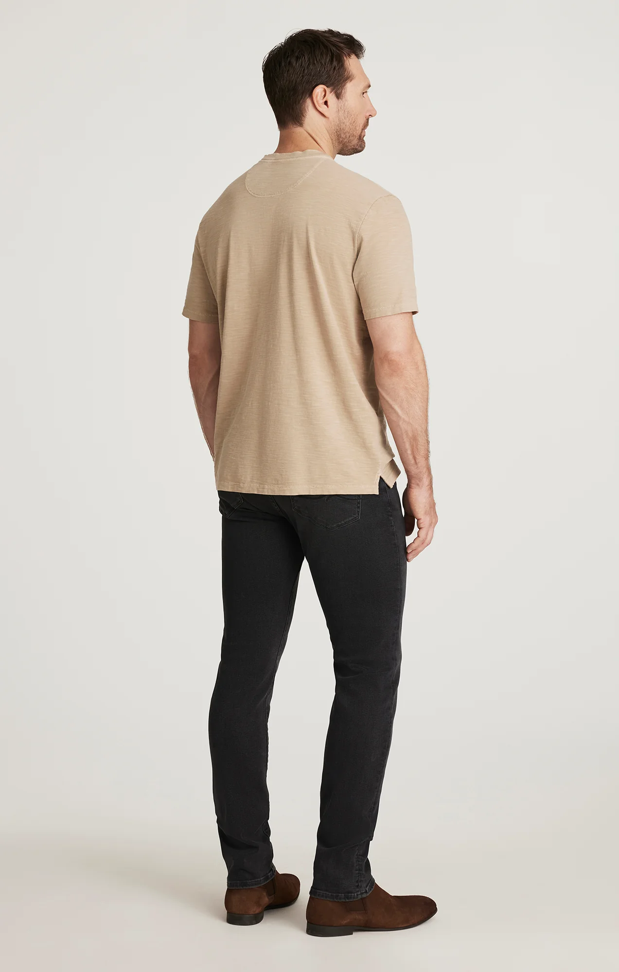 Slub Henley T-Shirt in Twill - Image 3
