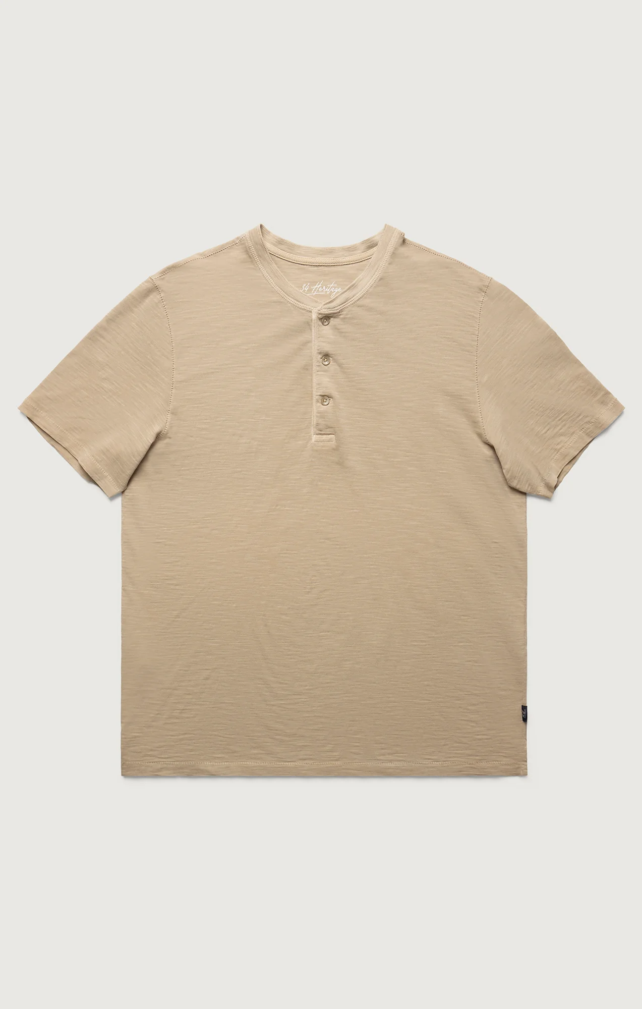 Slub Henley T-Shirt in Twill - Image 6