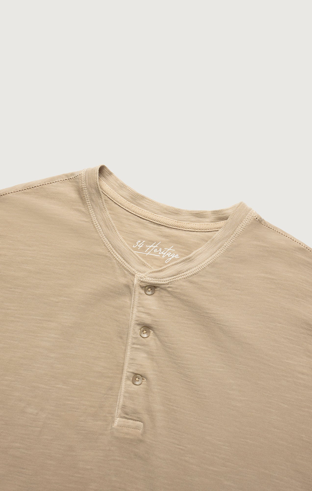 Slub Henley T-Shirt in Twill - Image 7